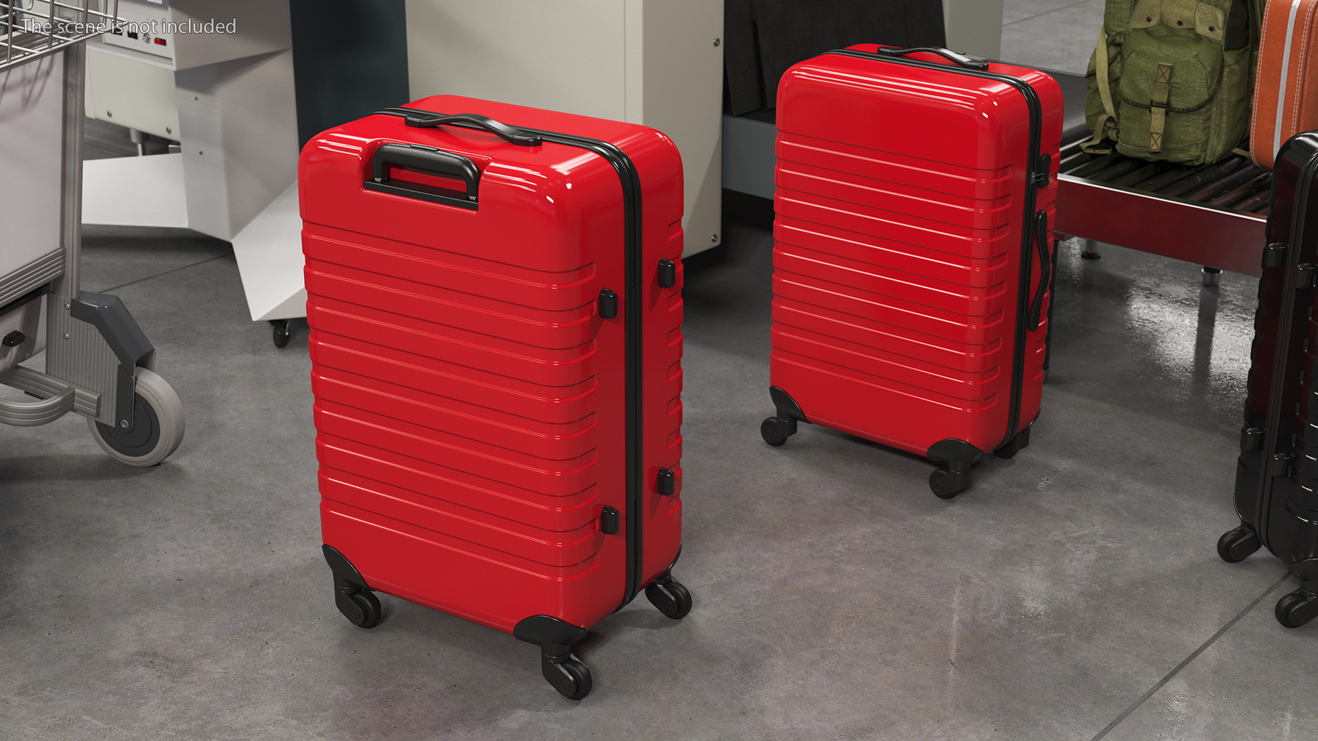 3D Hard Shell Rolling Luggage