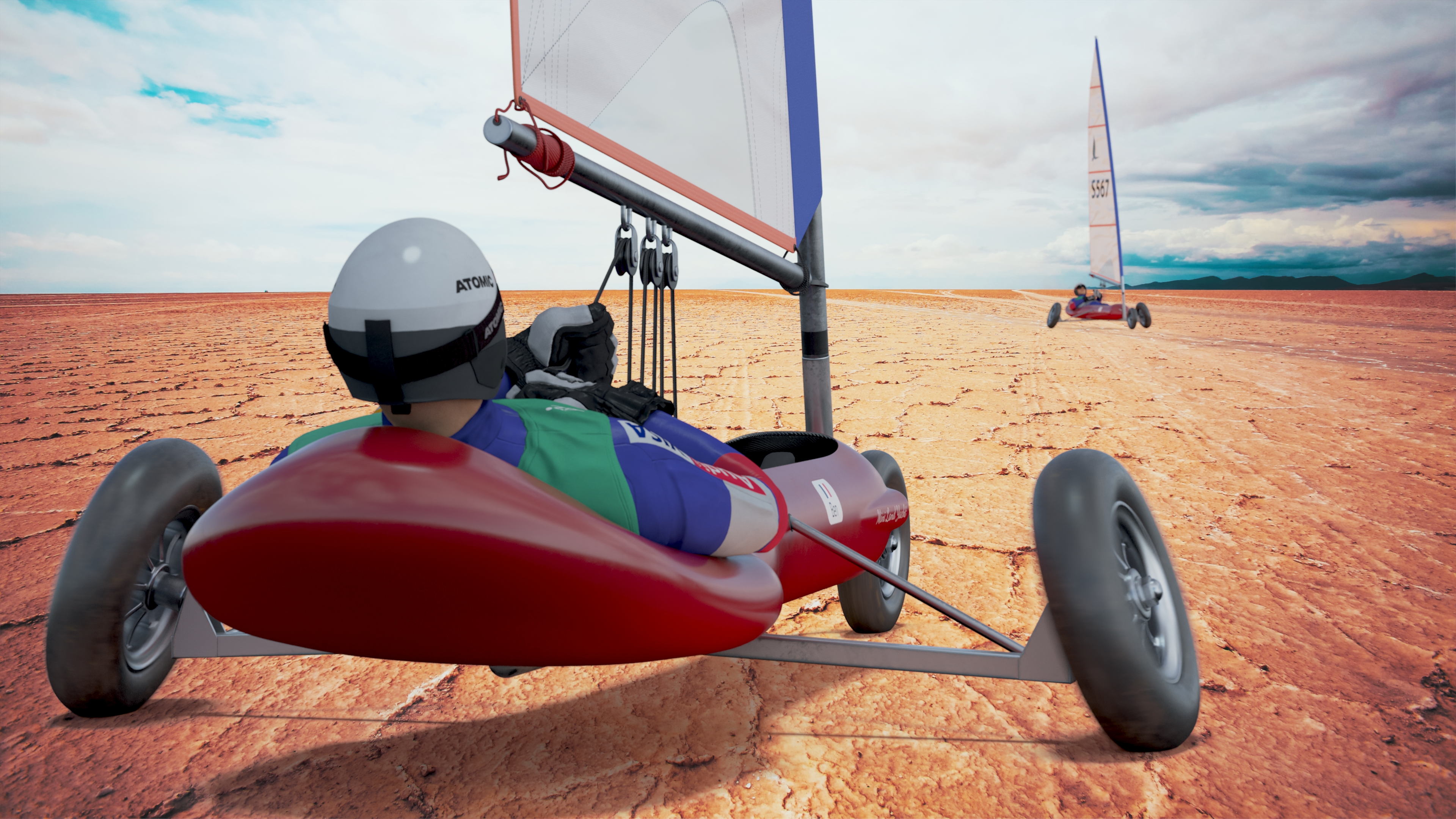 Land Mini Yacht Rigged 3D