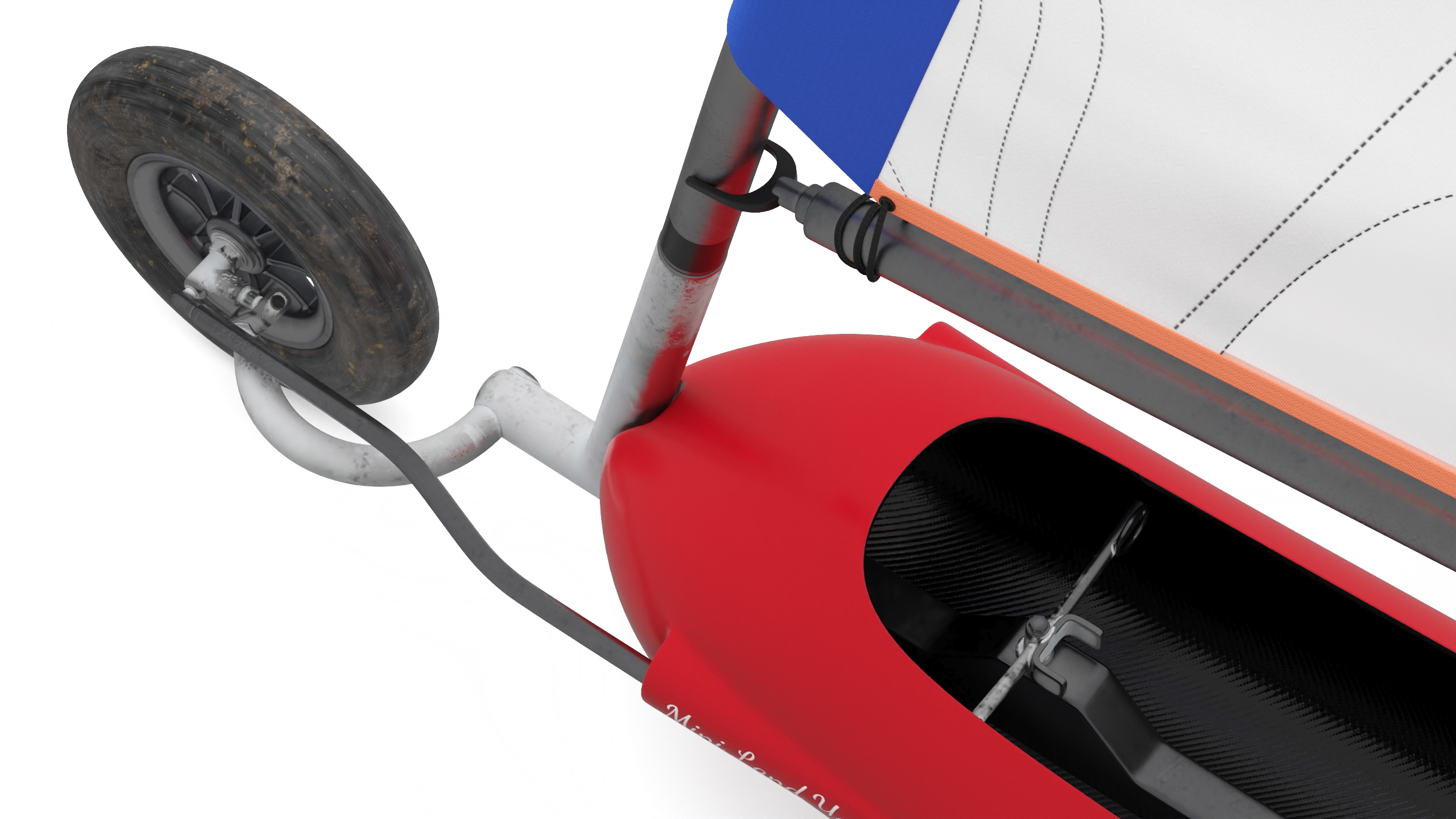 Land Mini Yacht Rigged 3D