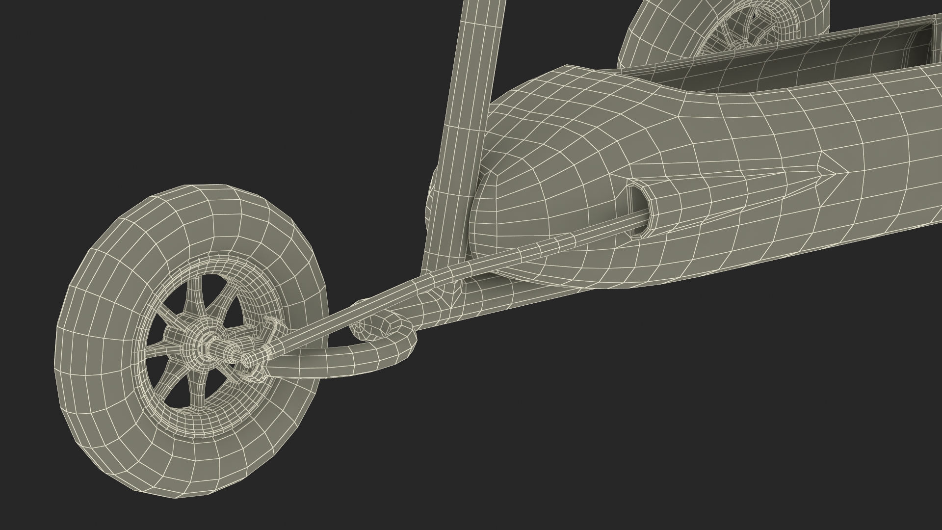 Land Mini Yacht Rigged 3D