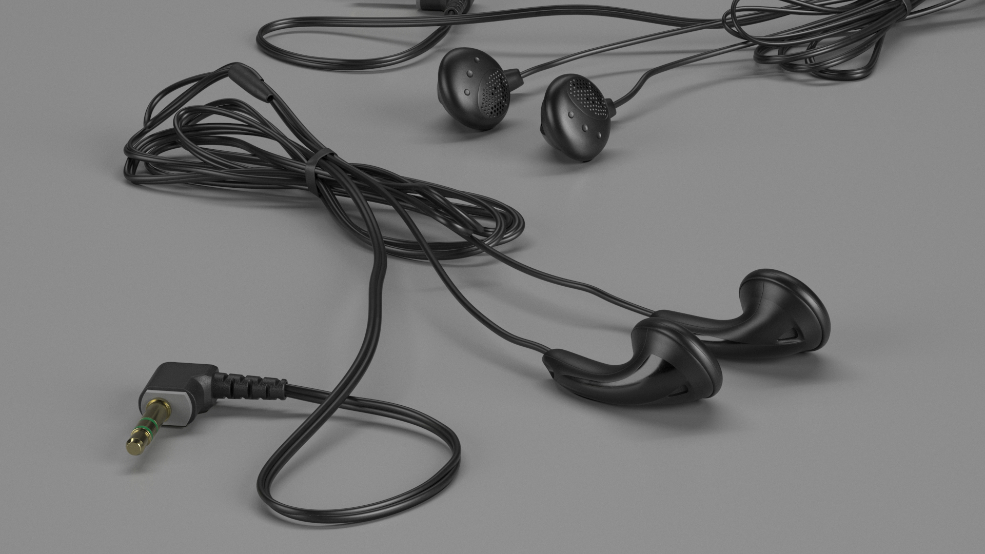 3D Vintage Wired In-Ear Headphones