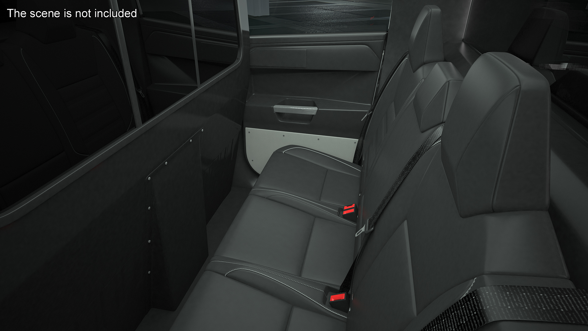 Tesla Cybertruck NYPD Rigged for Cinema 4D 3D