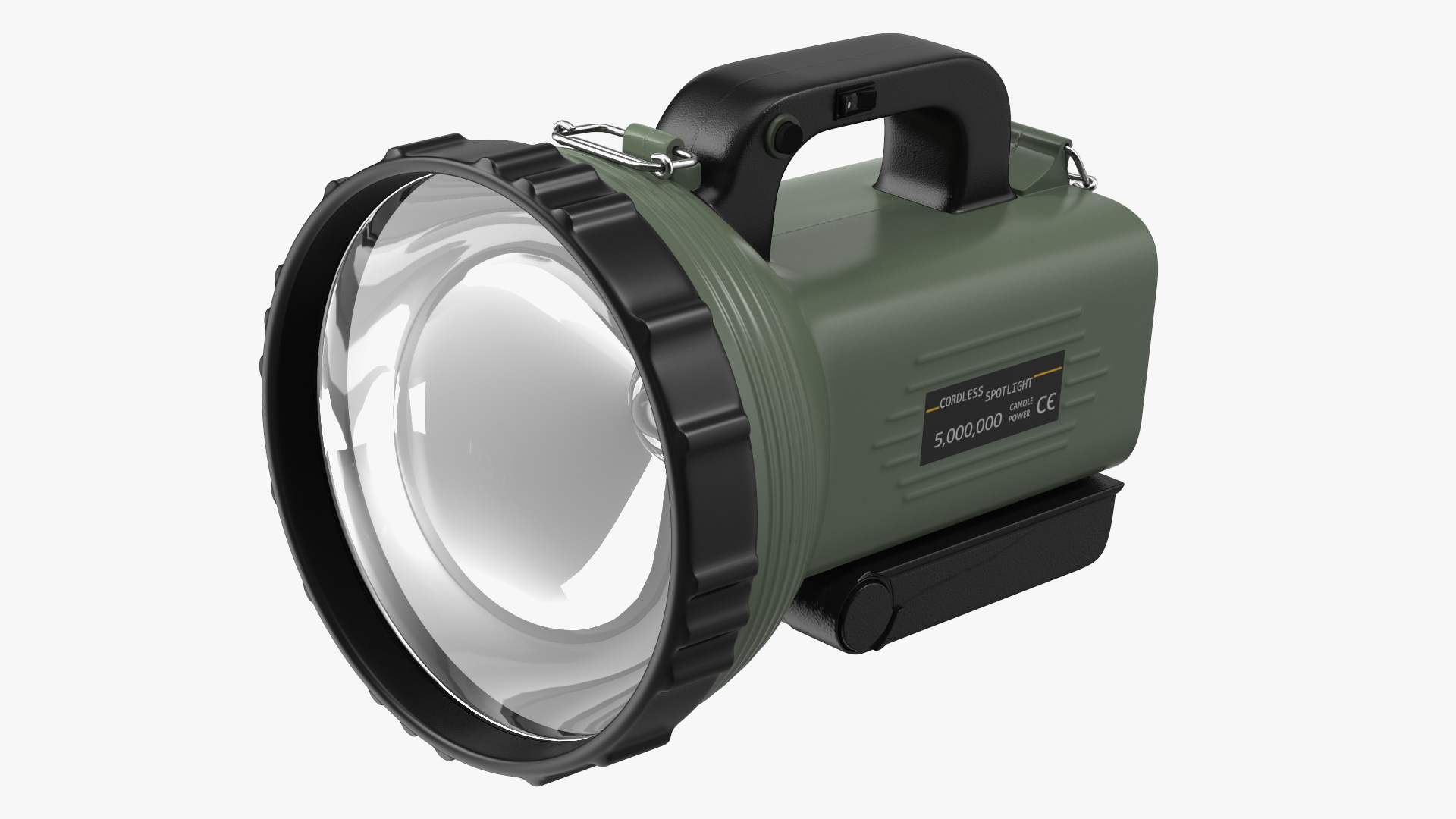 3D LED Portable Rechargeable Spotlight Flashlight