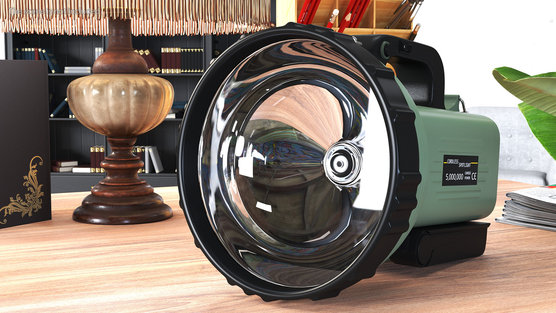 3D LED Portable Rechargeable Spotlight Flashlight