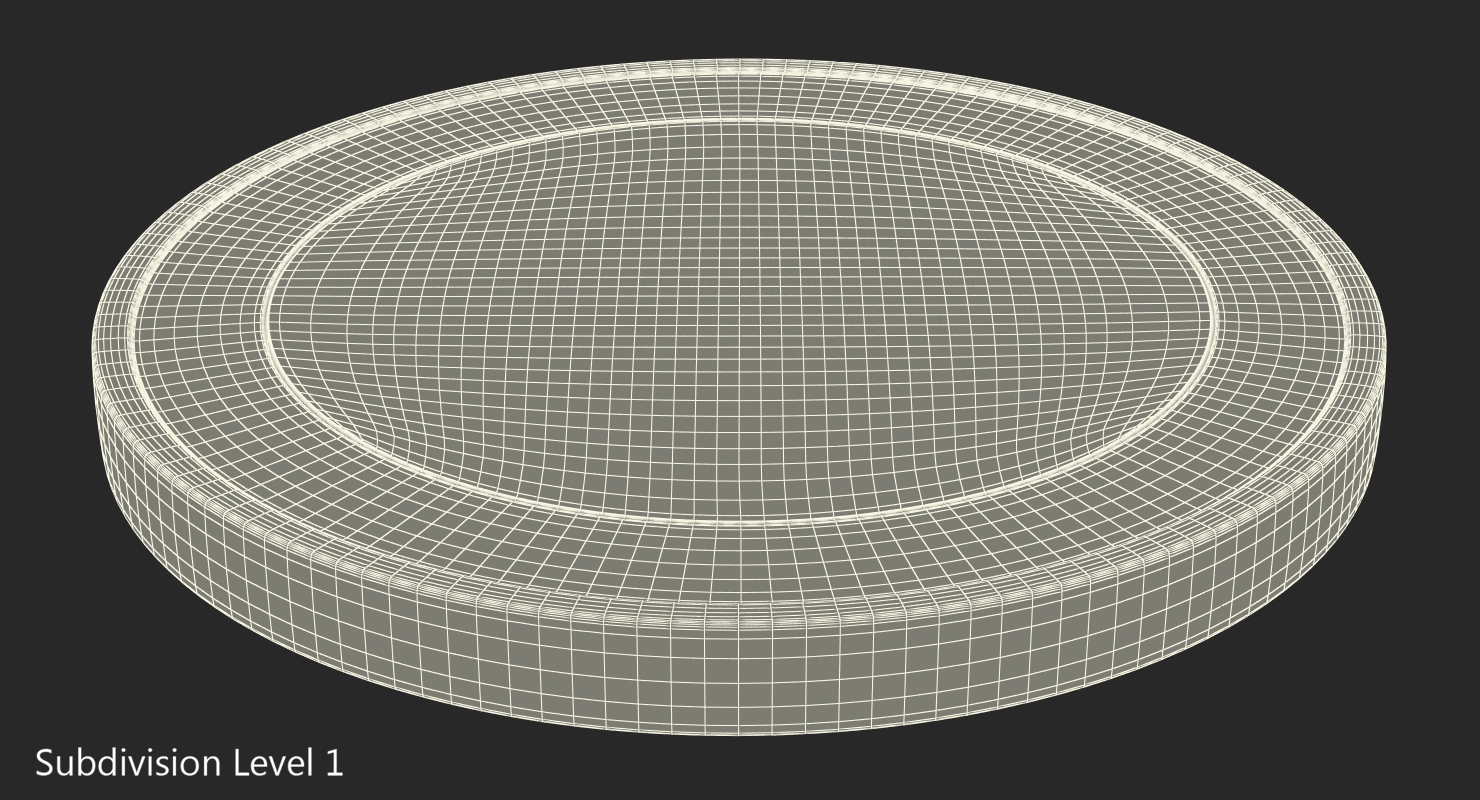 3D Two Pounds British Coin model