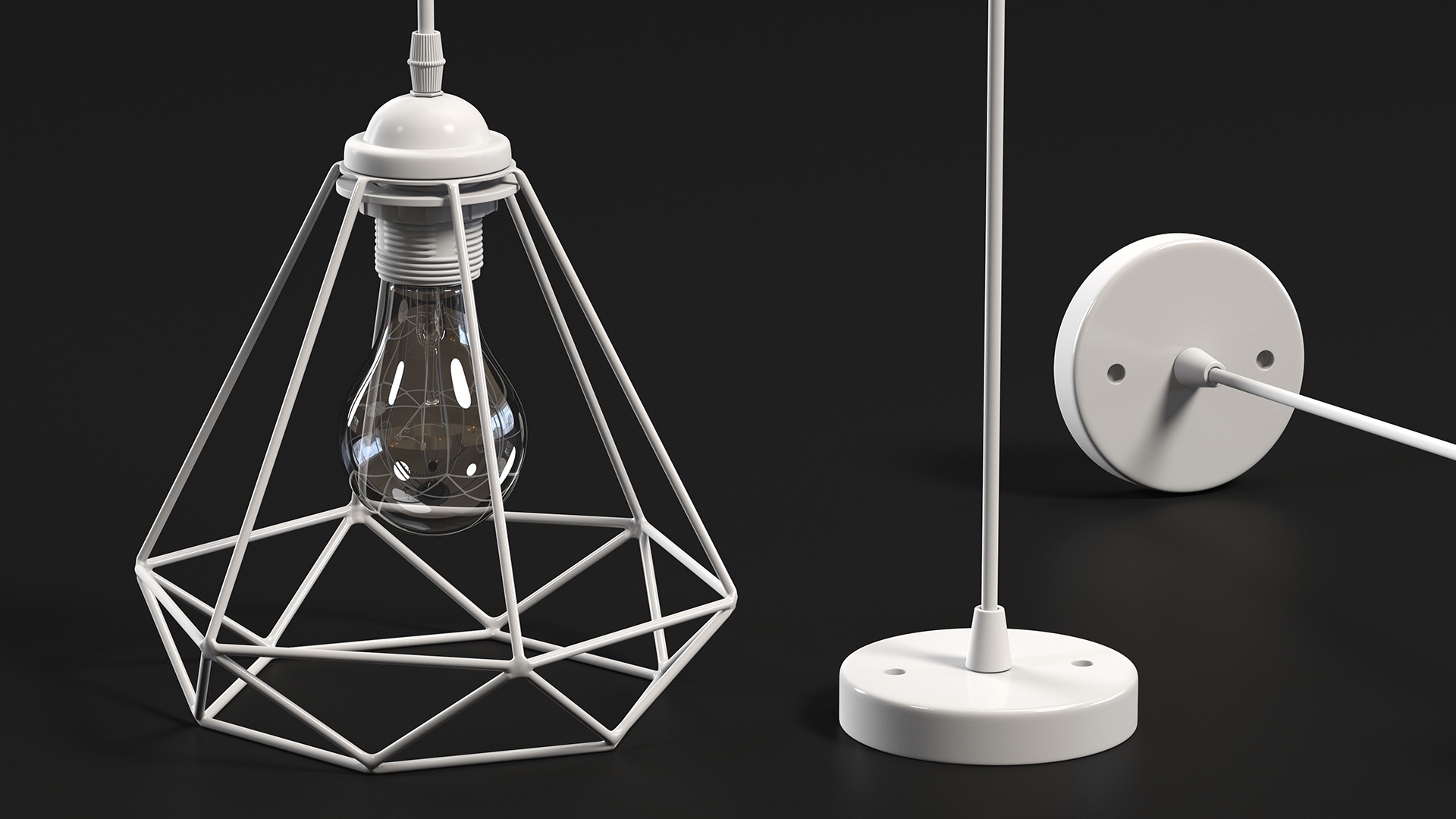 Light Fixture White 3D model