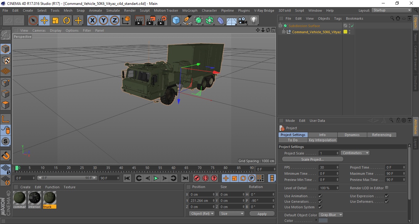 Command Vehicle 50K6 Vityaz 3D