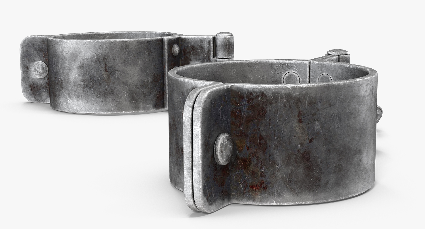 Old Prisoners Shackles 3D