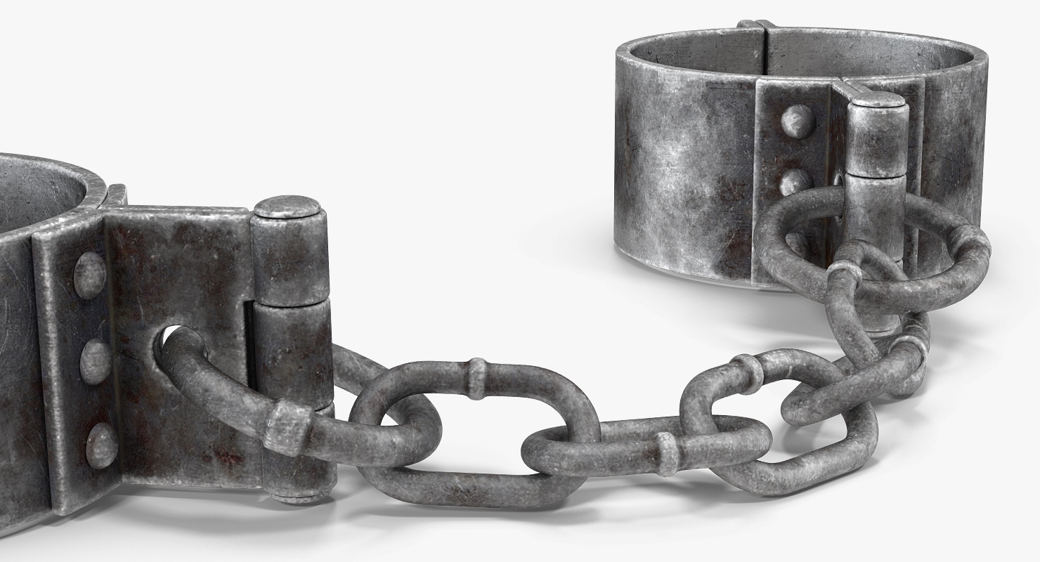 Old Prisoners Shackles 3D