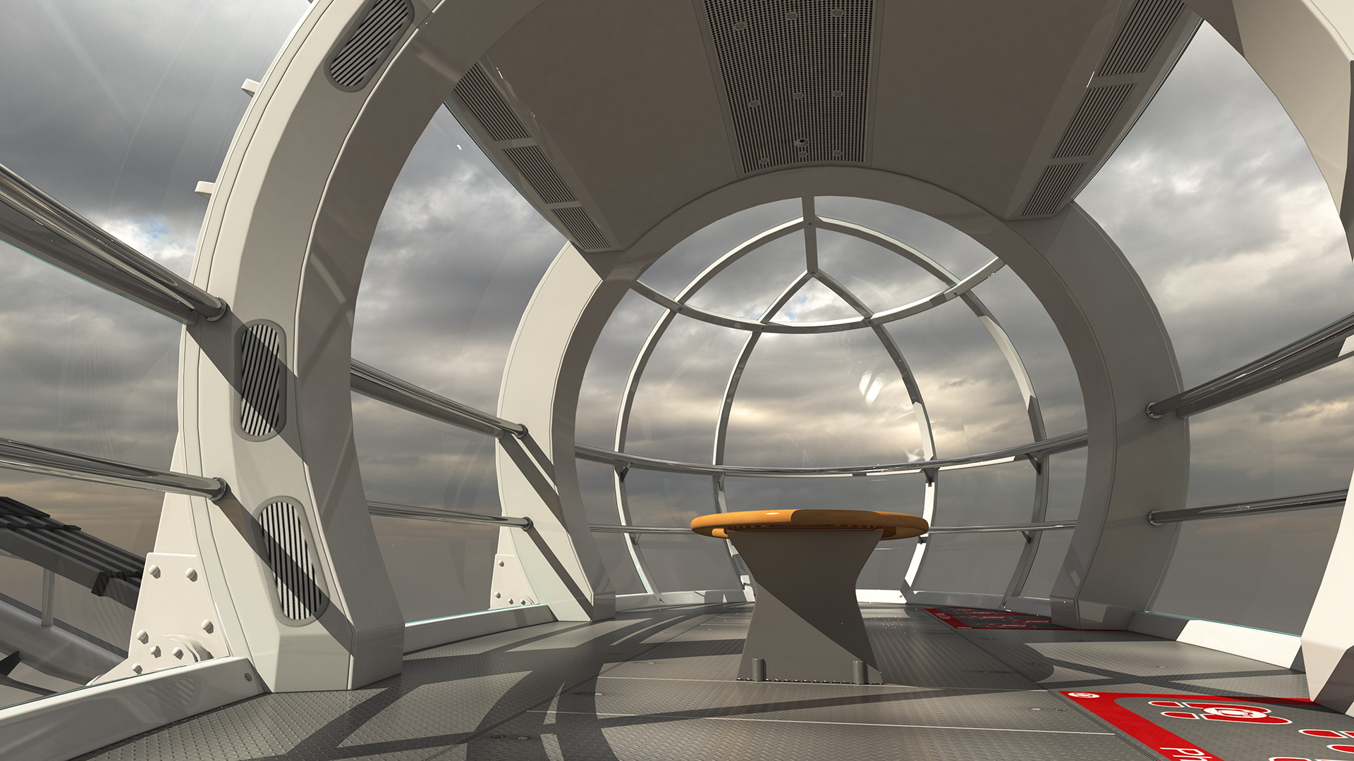 3D Observation Ferris Wheel Rigged