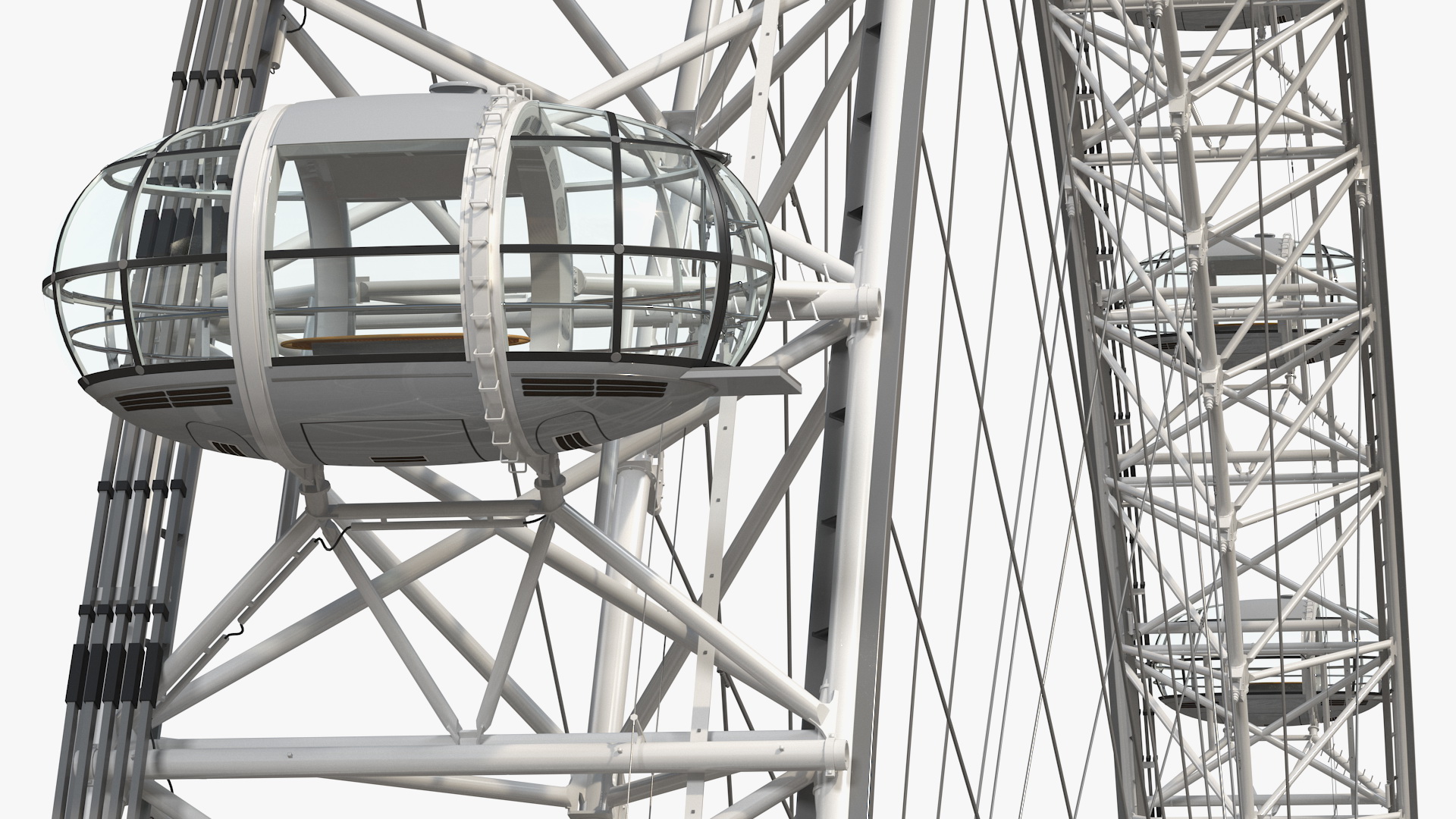 3D Observation Ferris Wheel Rigged