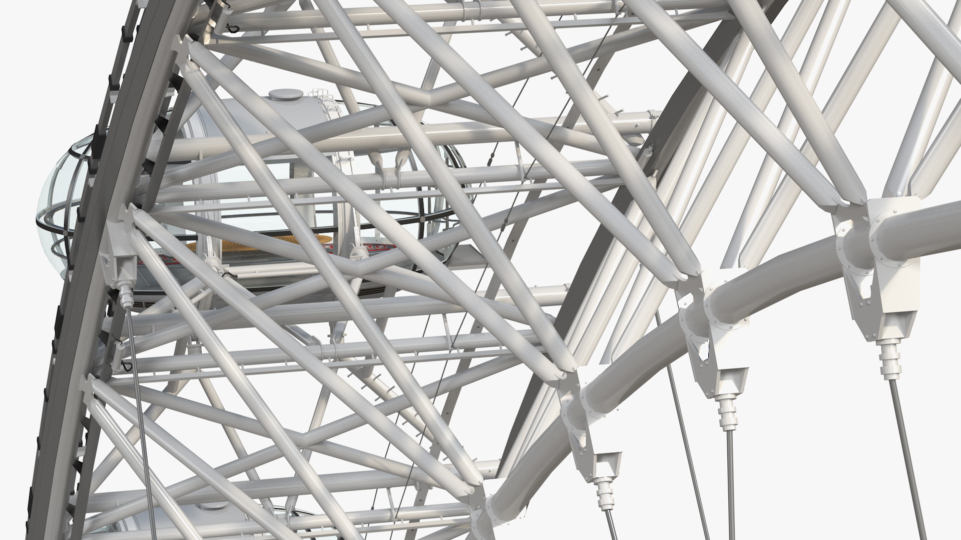 3D Observation Ferris Wheel Rigged