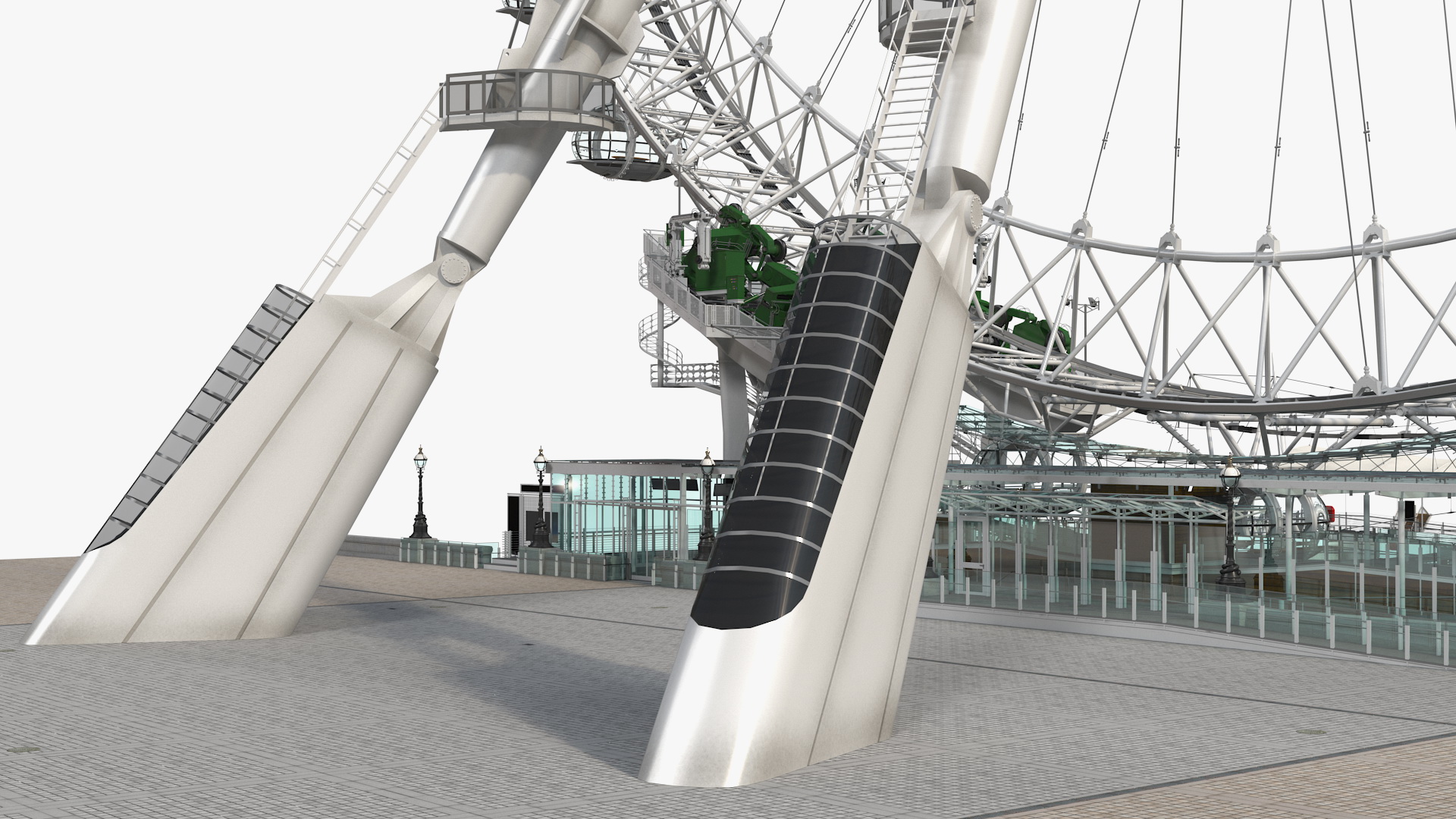 3D Observation Ferris Wheel Rigged