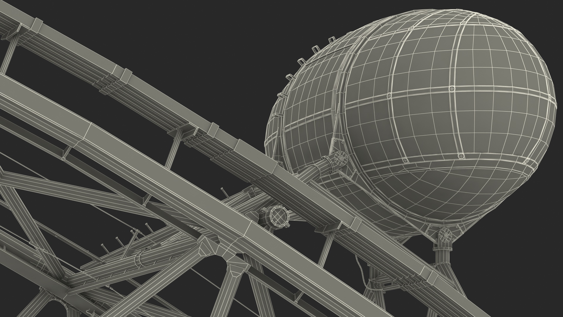 3D Observation Ferris Wheel Rigged