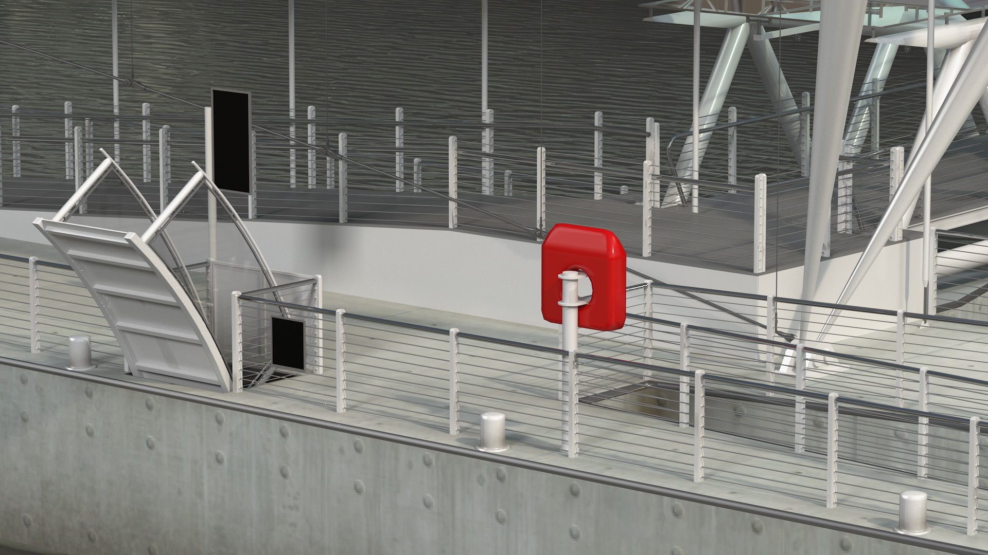3D Observation Ferris Wheel Rigged