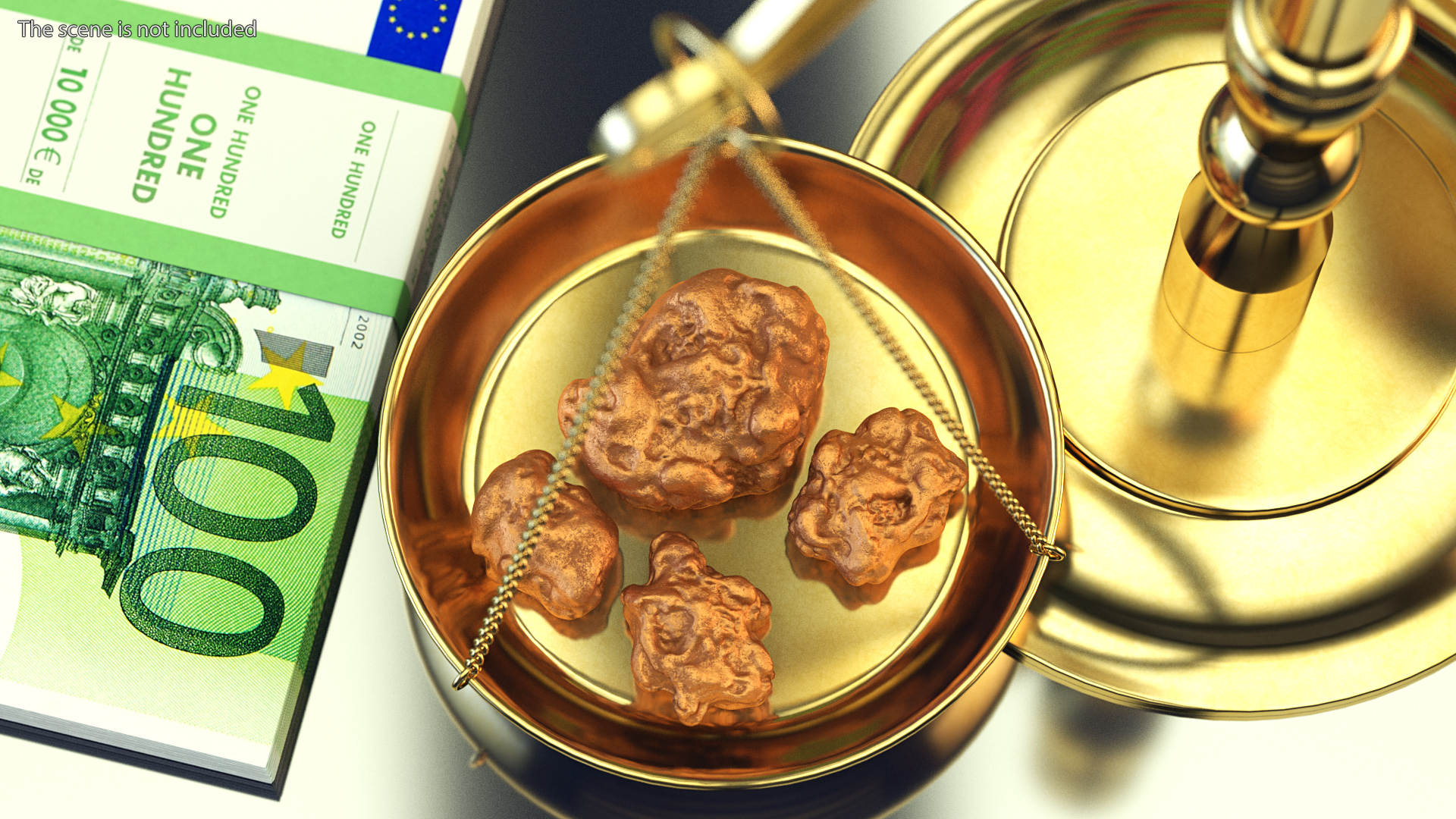 3D Metallic Copper Big Minerals model
