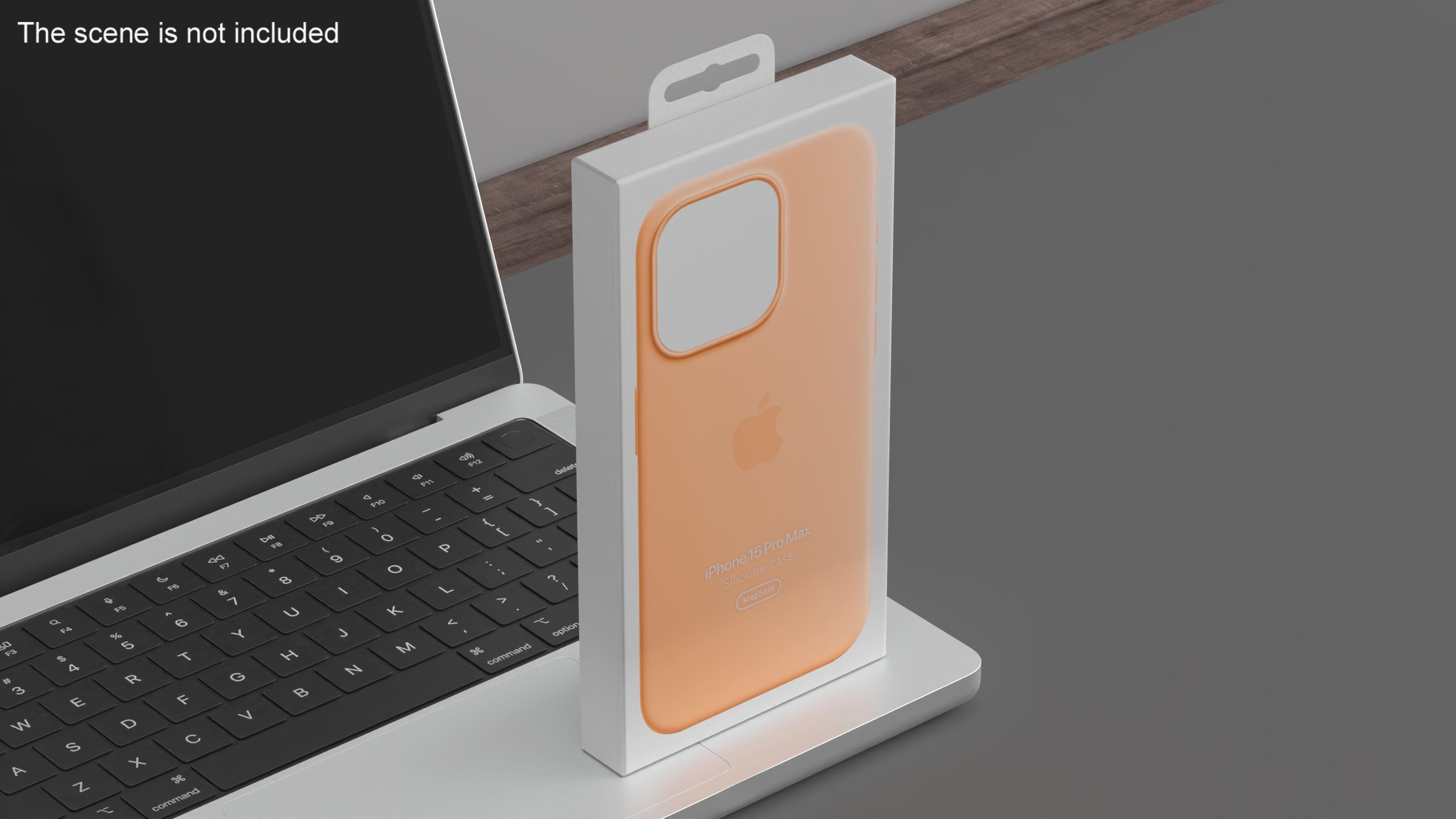 3D model Apple iPhone 15 Silicone Case Peach Packaging