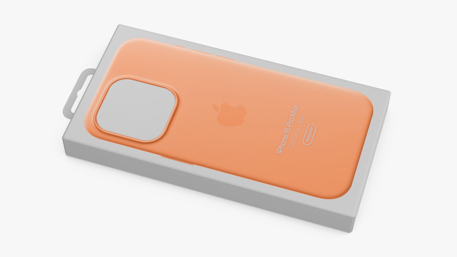 3D model Apple iPhone 15 Silicone Case Peach Packaging
