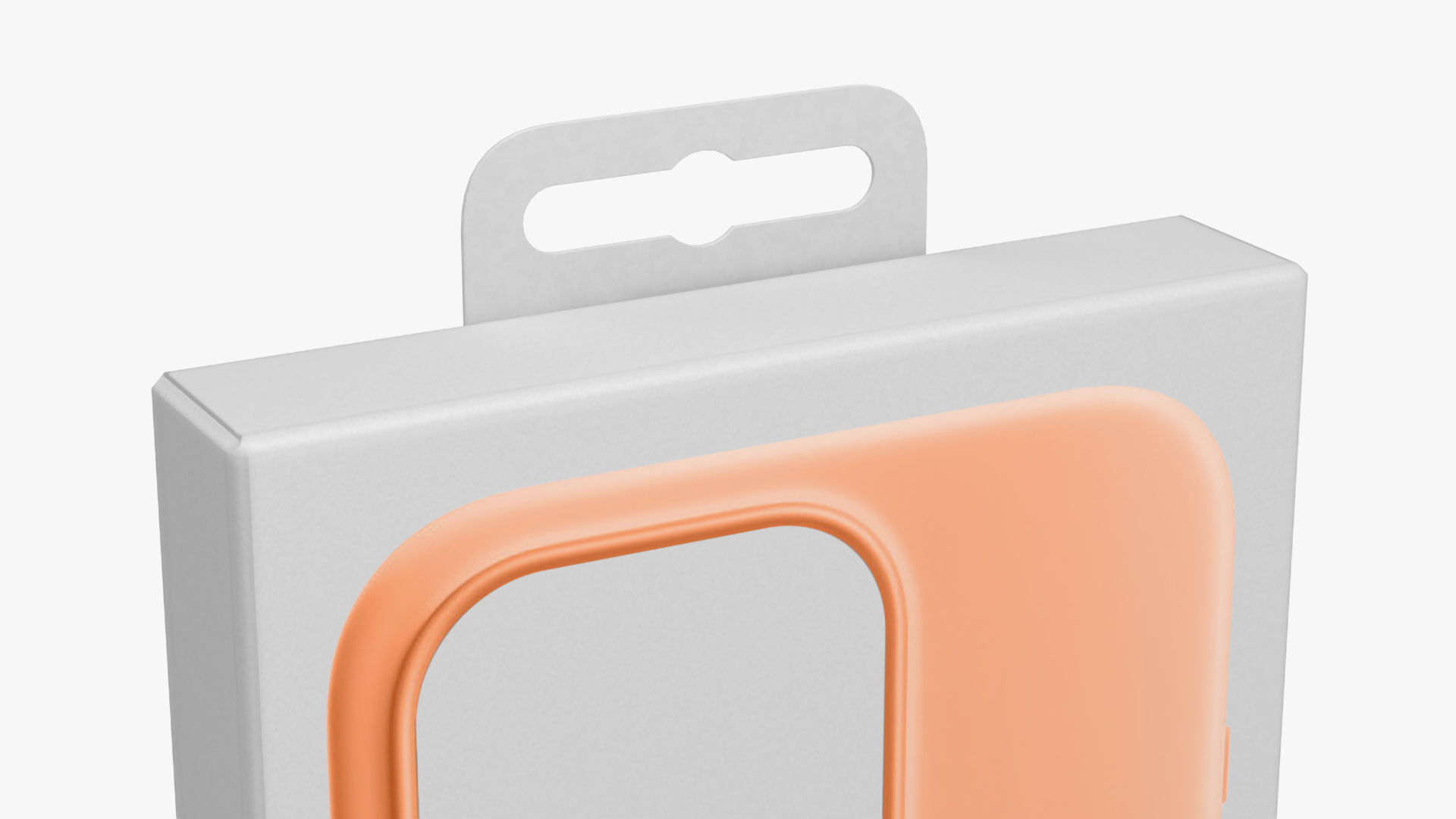 3D model Apple iPhone 15 Silicone Case Peach Packaging