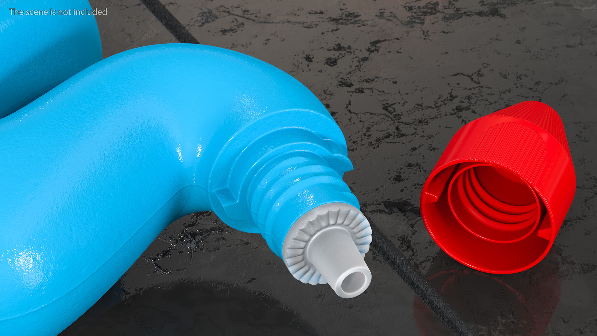 Toilet Duck Toilet Cleaner Gel Ocean Fresh 3D