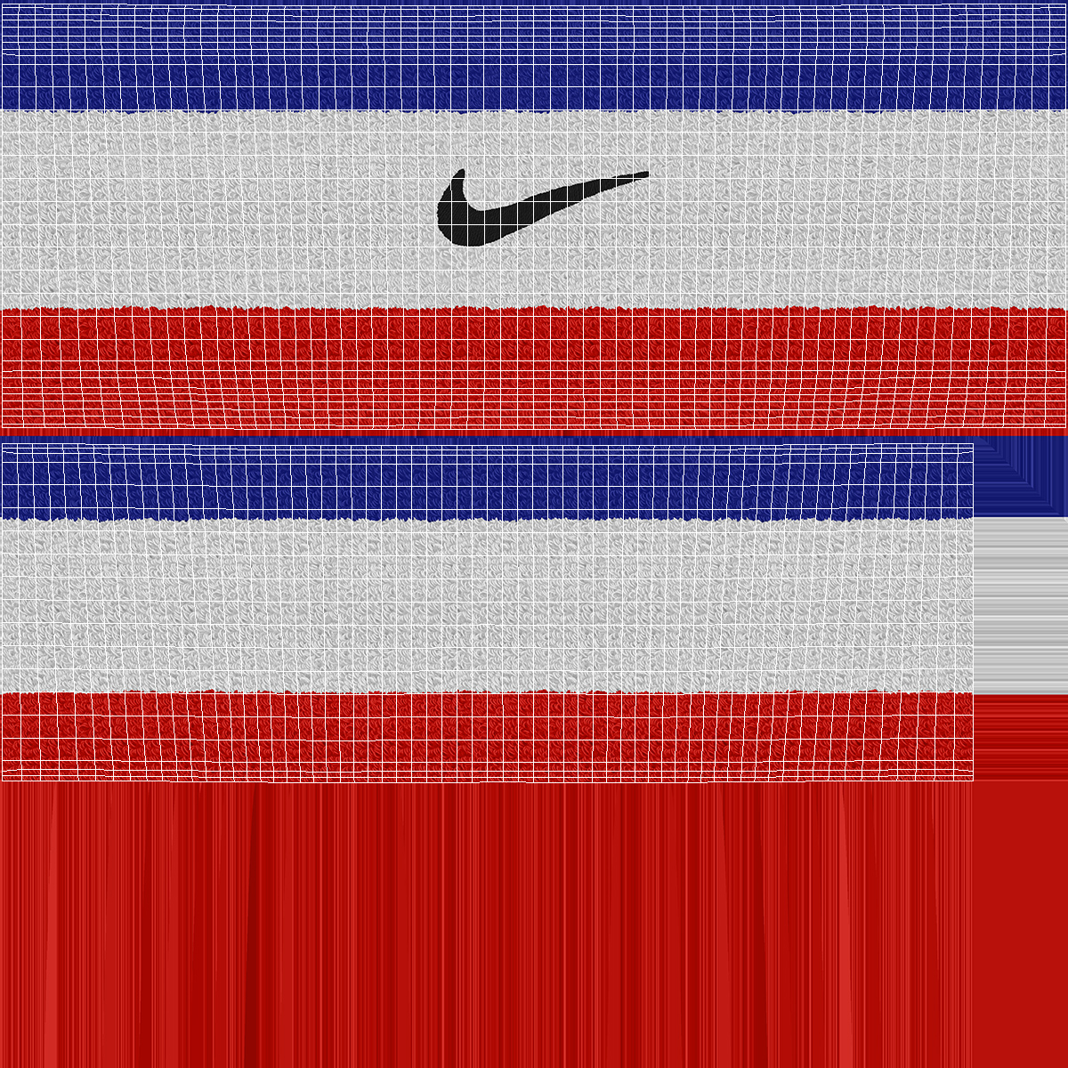 Nike Swoosh Wristband Colored 3D model