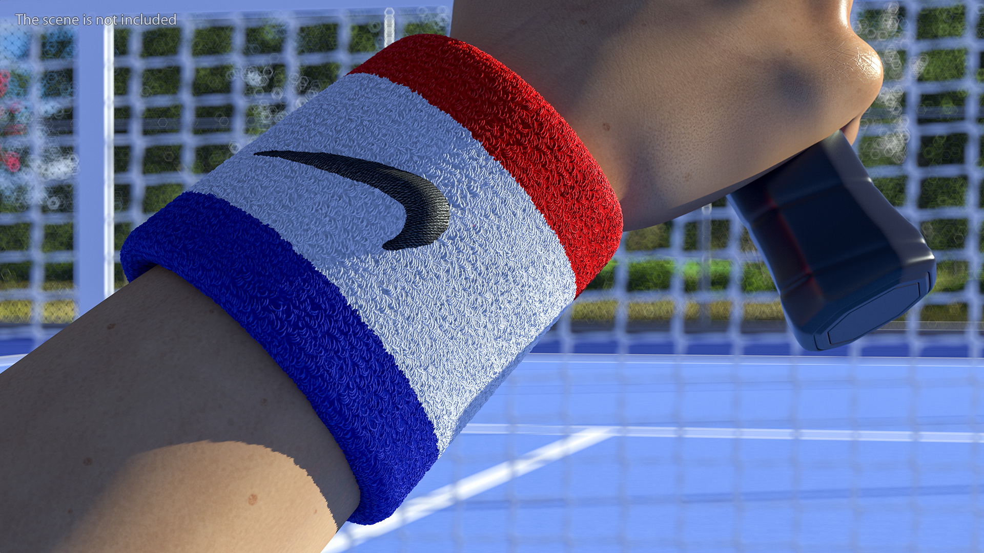 Nike Swoosh Wristband Colored 3D model