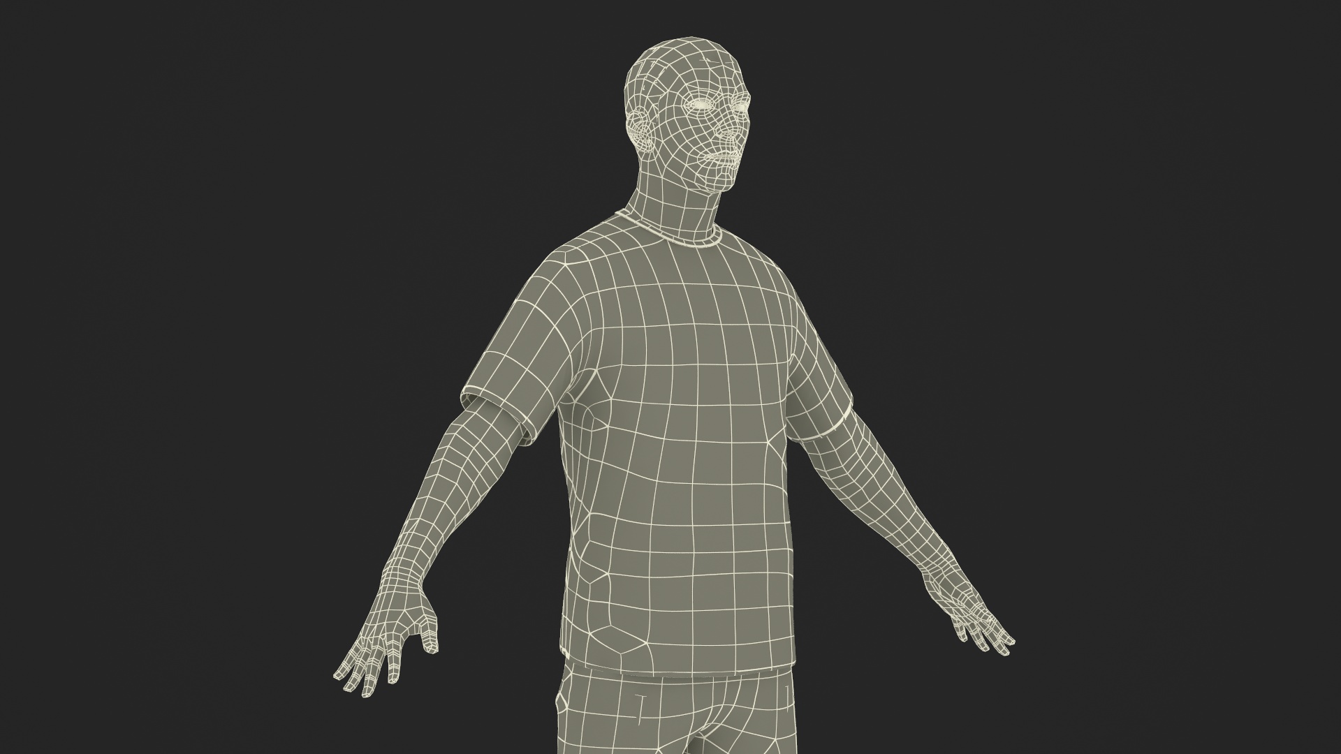 Male Soccer Player in Sportswear Rigged 3D model