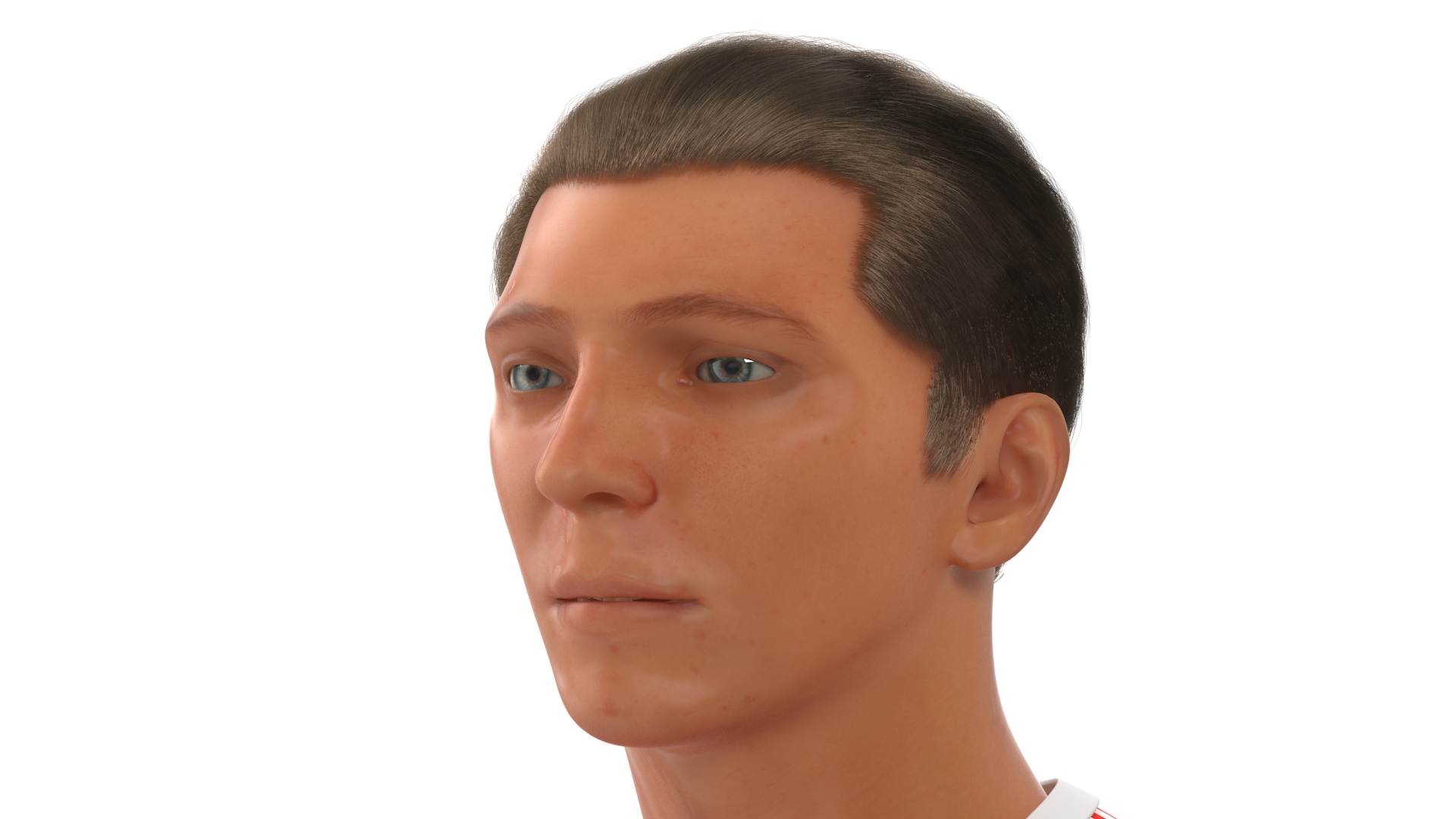 Male Soccer Player in Sportswear Rigged 3D model