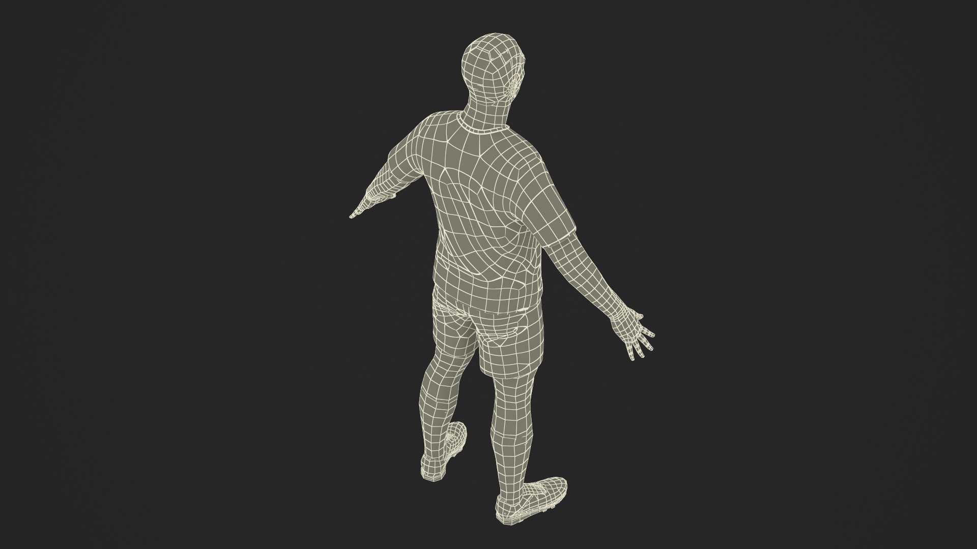 Male Soccer Player in Sportswear Rigged 3D model