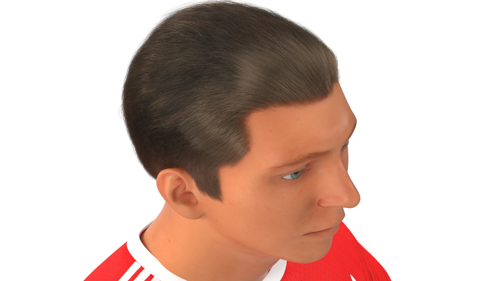 Male Soccer Player in Sportswear Rigged 3D model