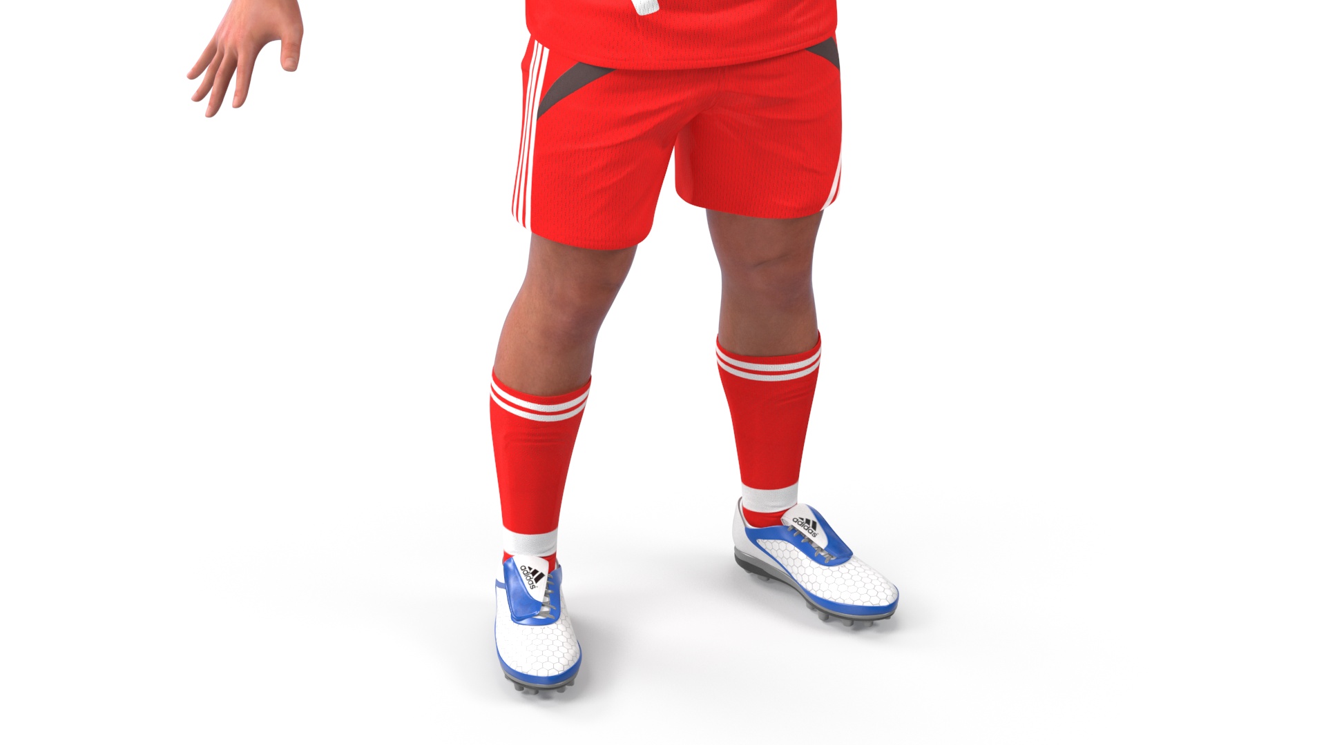 Male Soccer Player in Sportswear Rigged 3D model