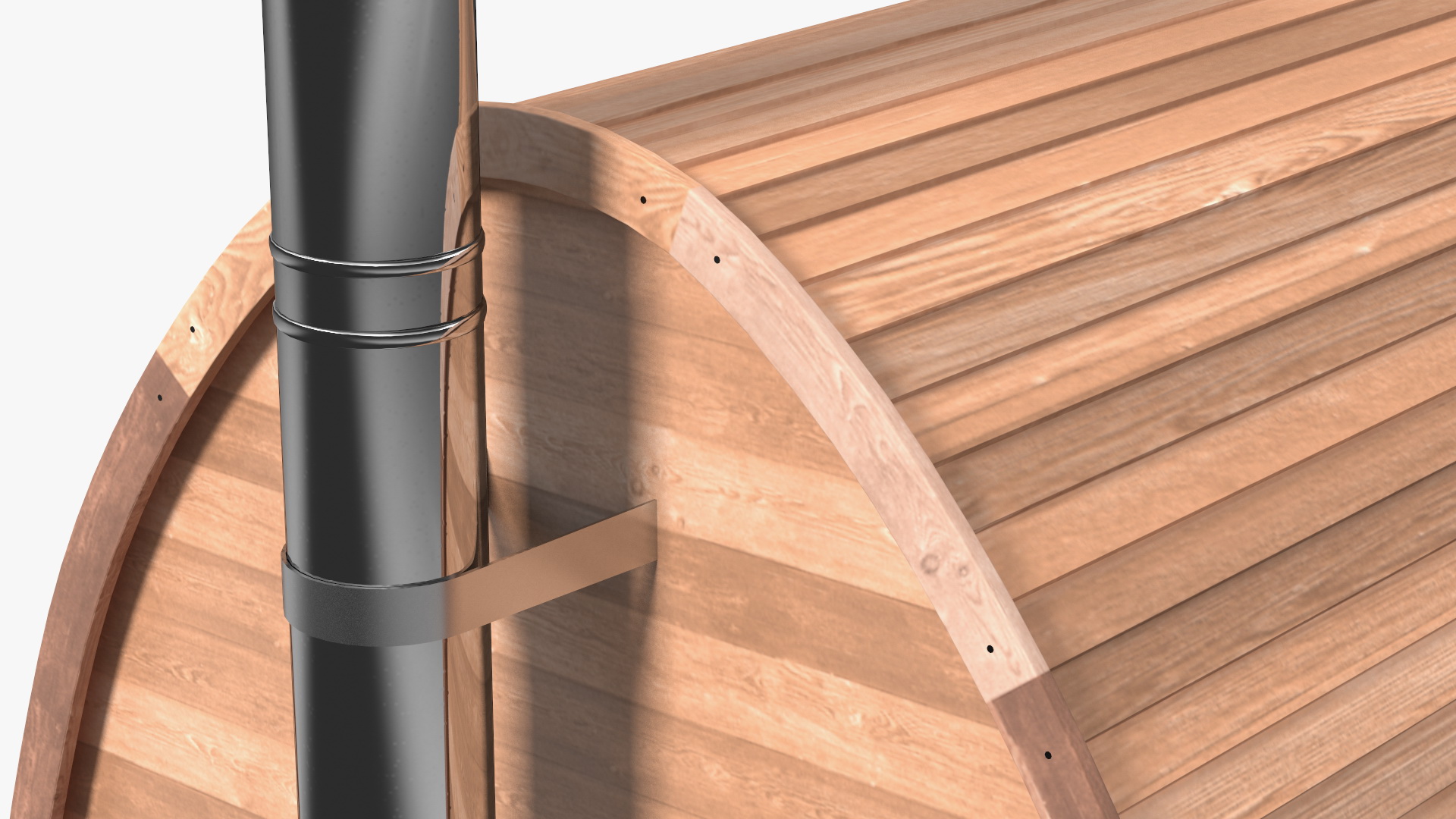 3D Wooden Outdoor Sauna House