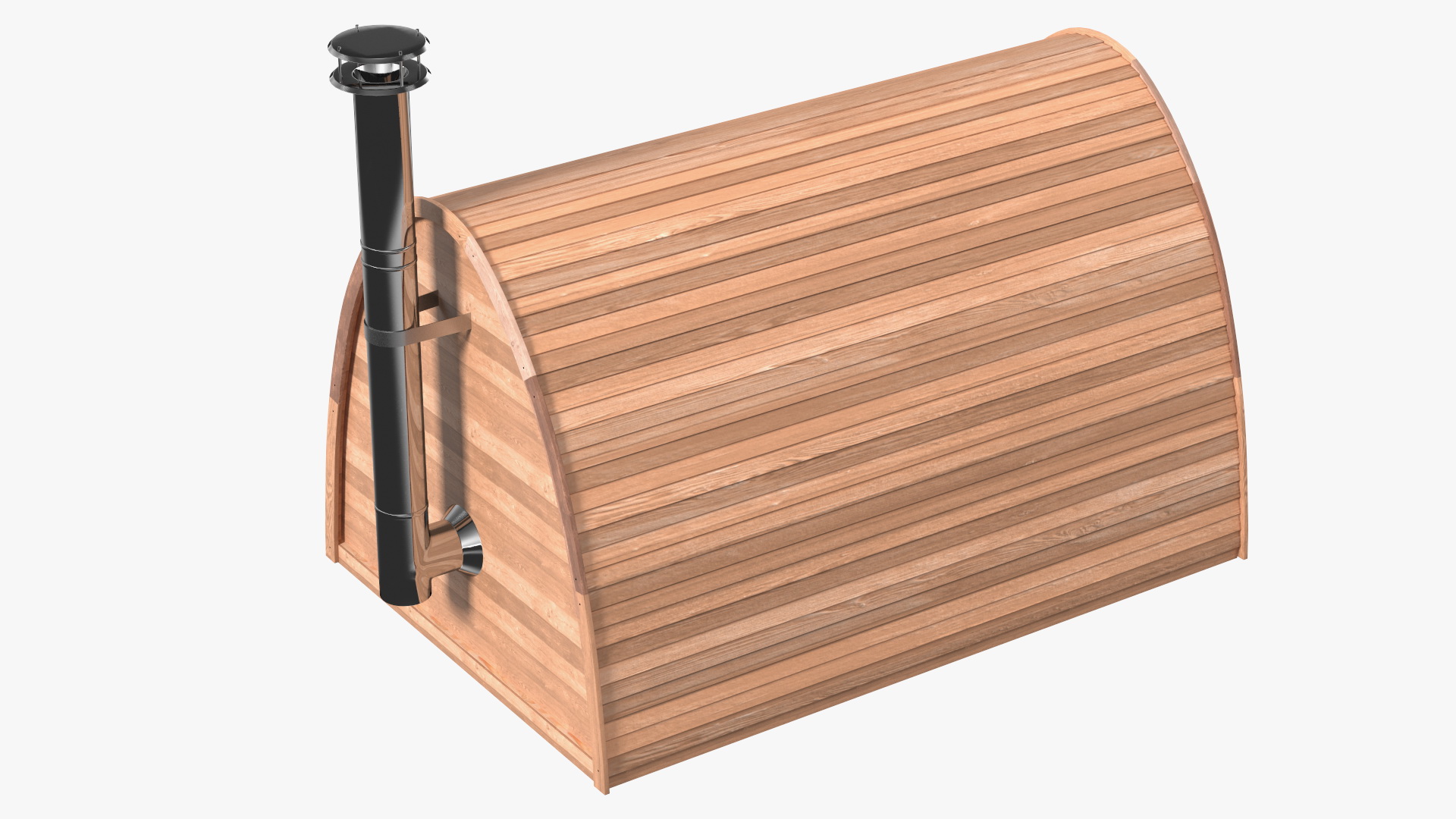 3D Wooden Outdoor Sauna House
