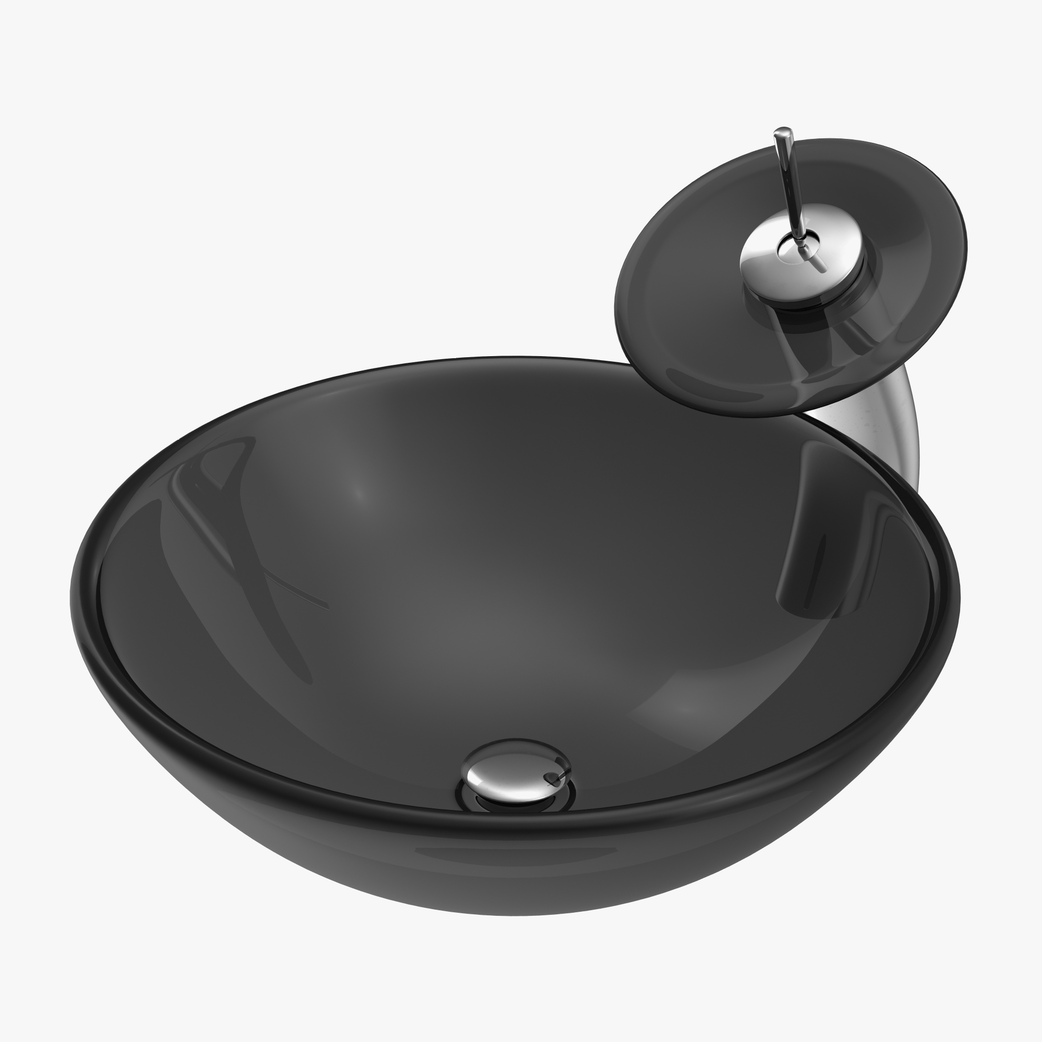 Modern Round Glass Sink