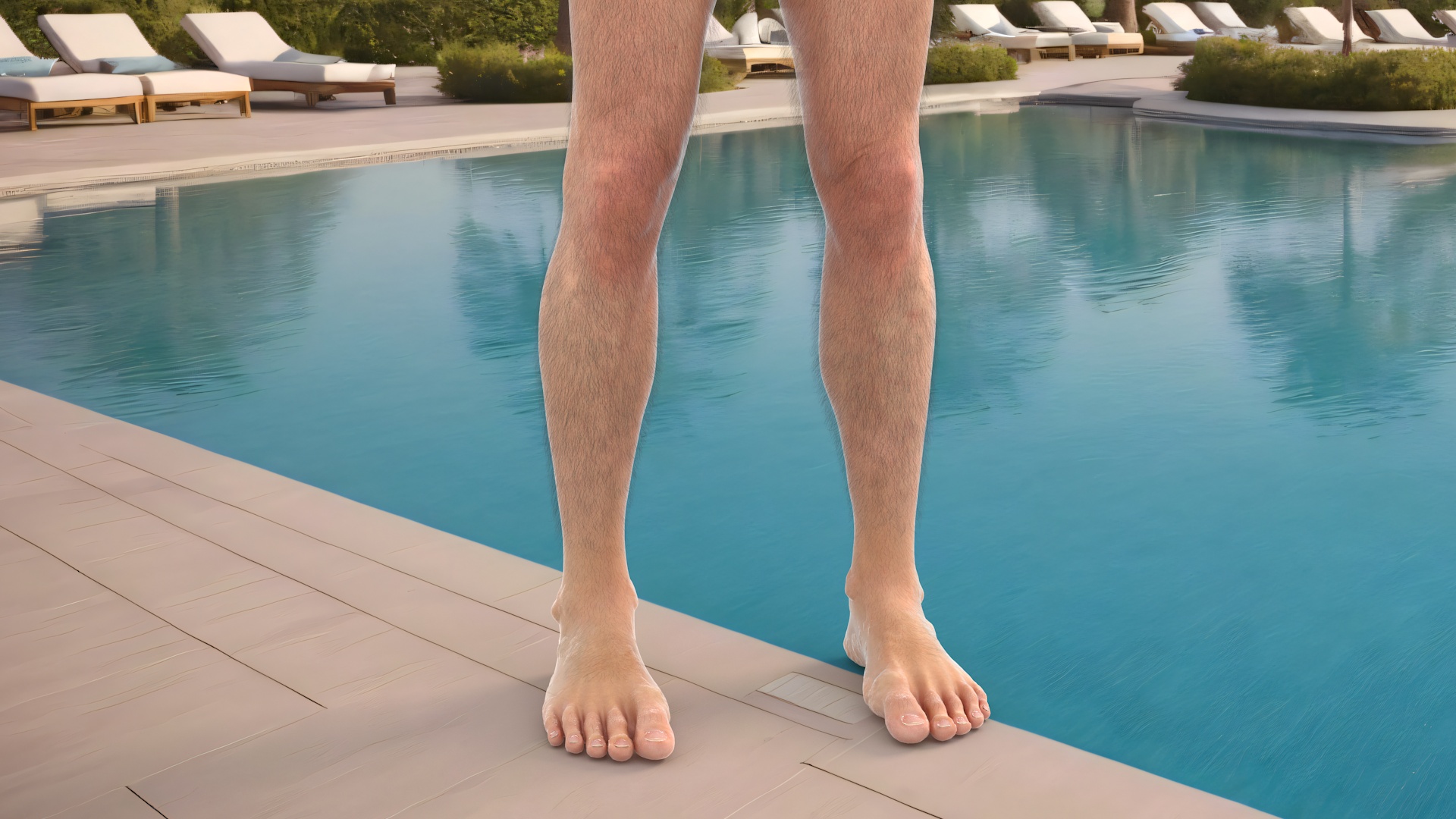 3D model Realistic Human Male Legs