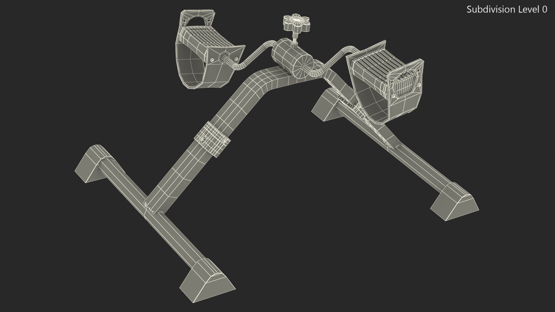 Folding Pedal Exerciser 66fit 3D model