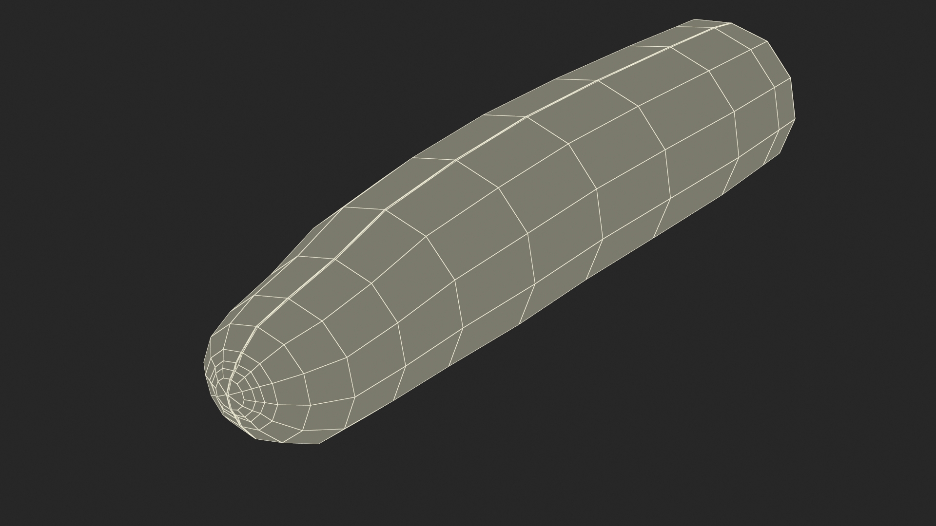 Cucumber Two Halves 3D model