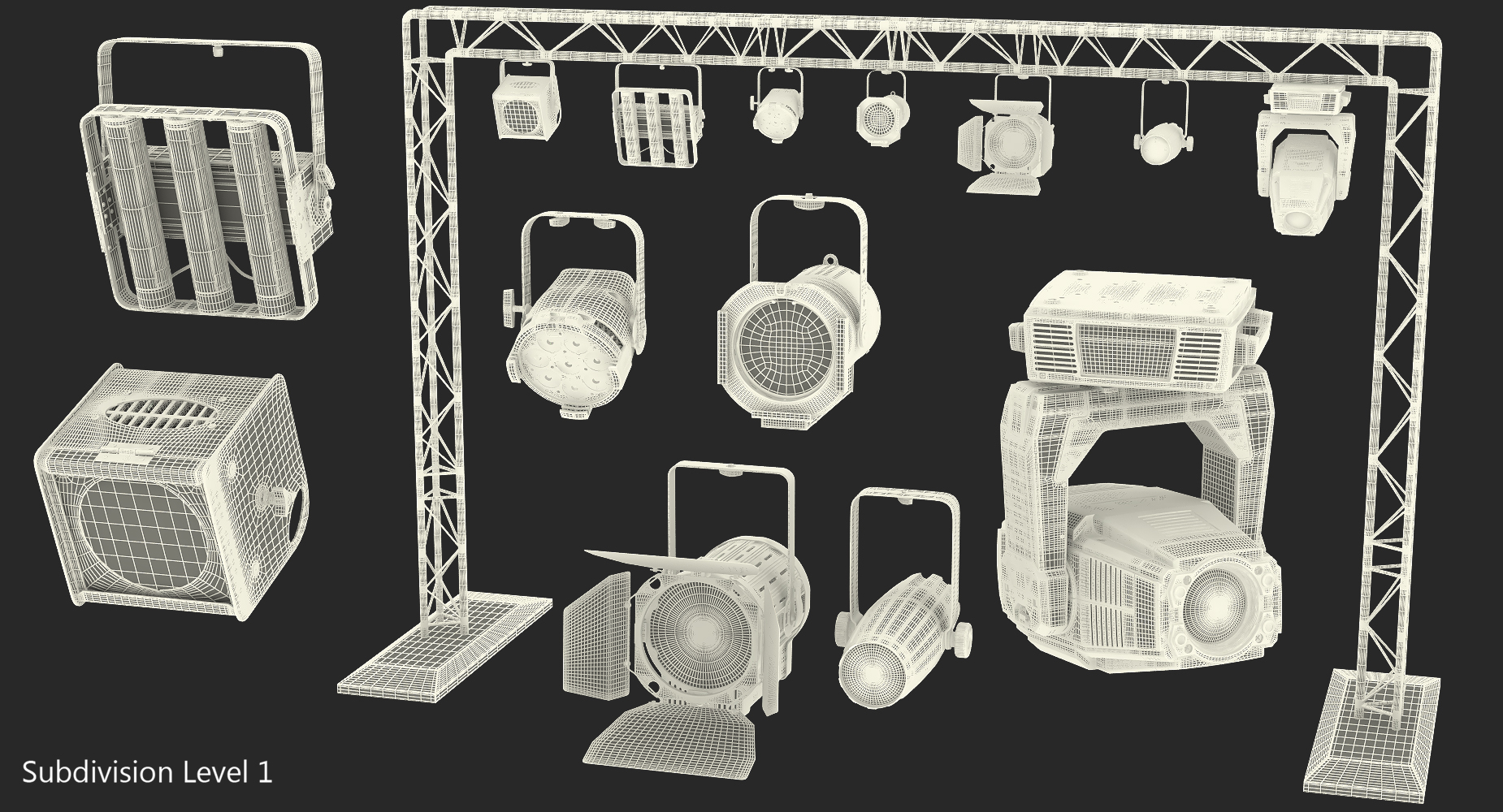 Truss with Lights 3D