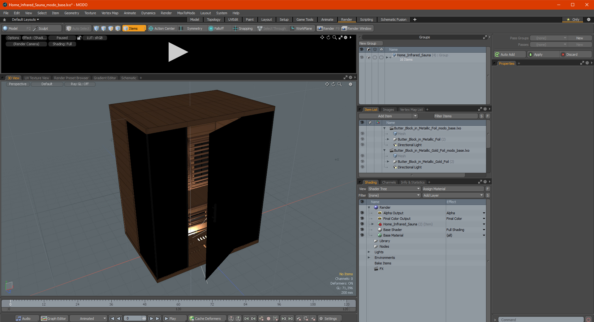 Home Infrared Sauna 3D model