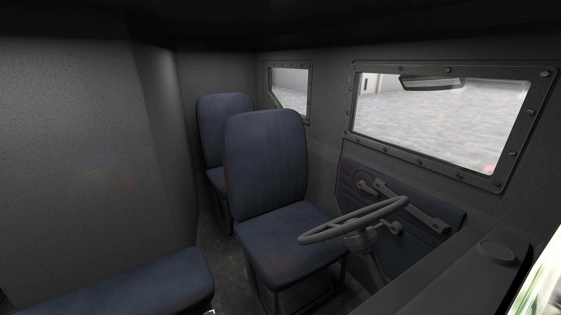 3D Ballistic Missile on Road Mobile Vehicle Rigged for Maya