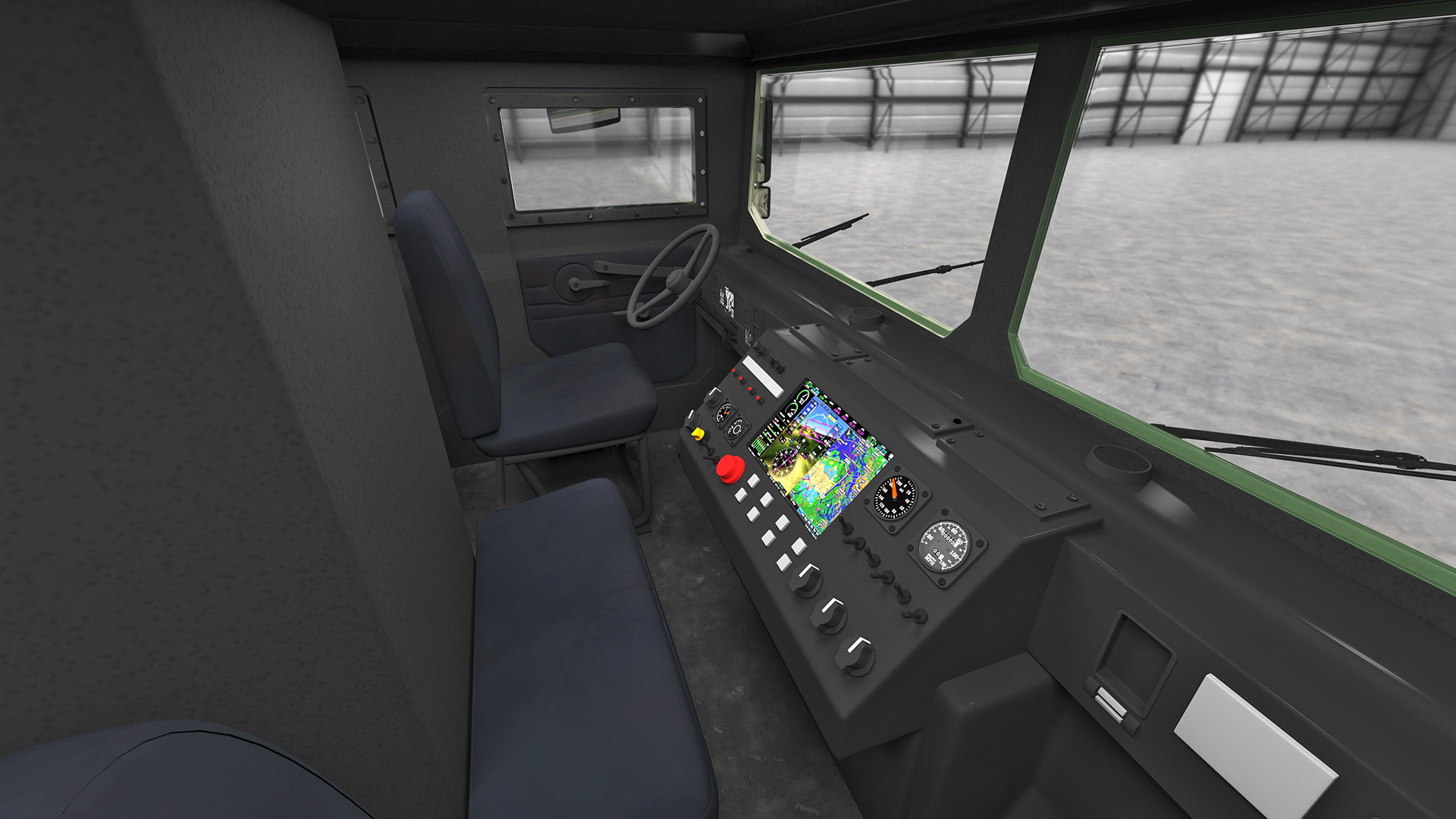 3D Ballistic Missile on Road Mobile Vehicle Rigged for Maya