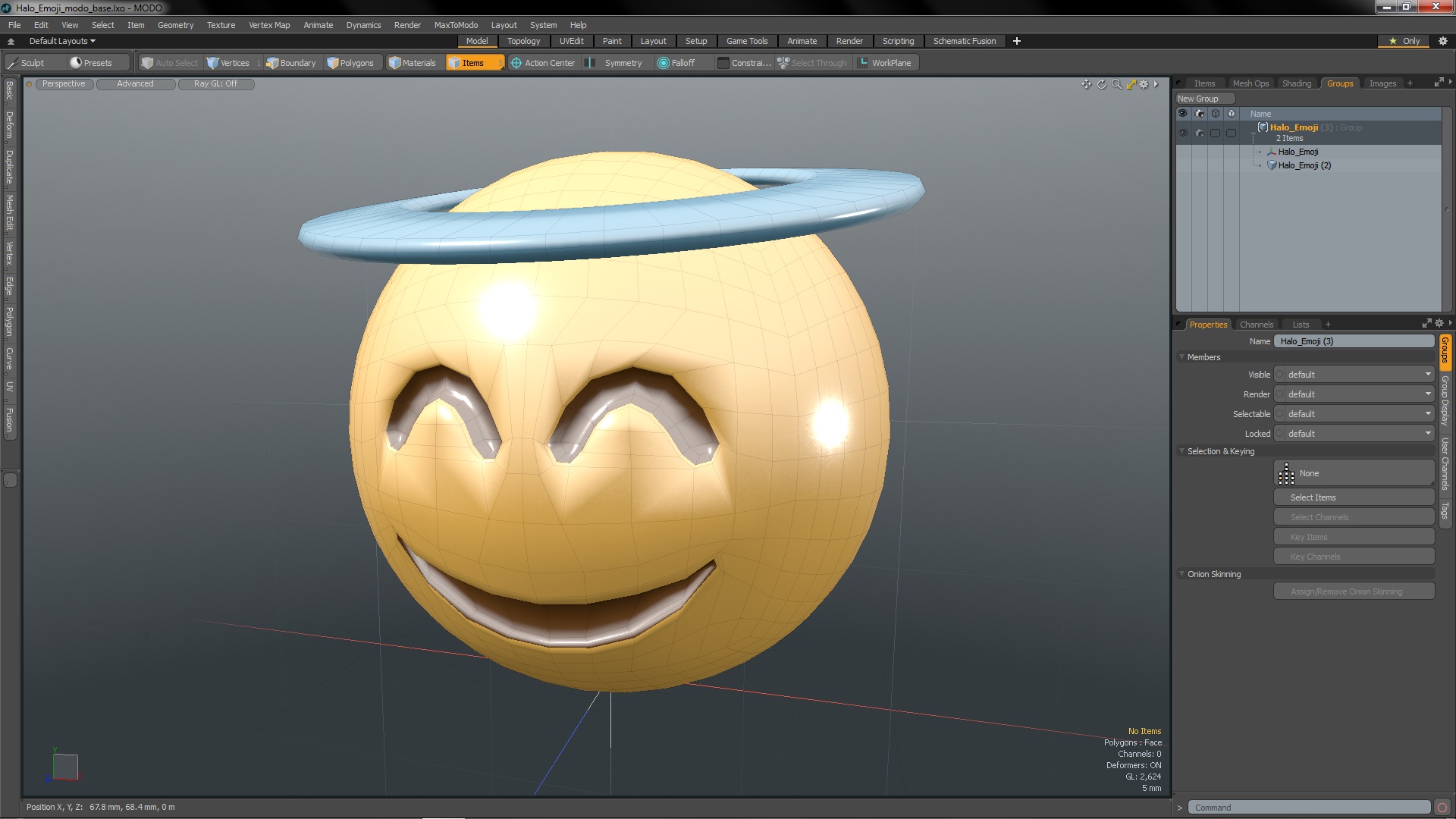 3D model Halo Emoji