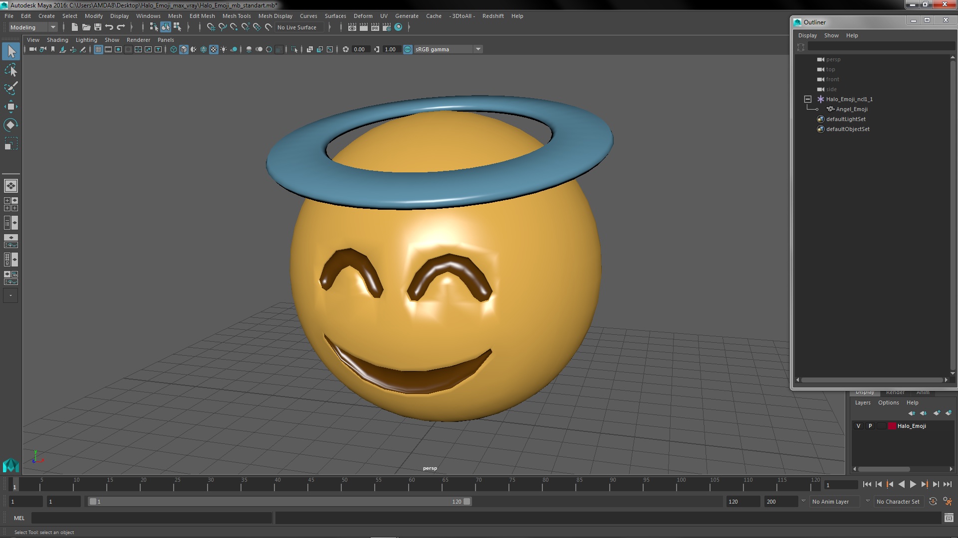 3D model Halo Emoji