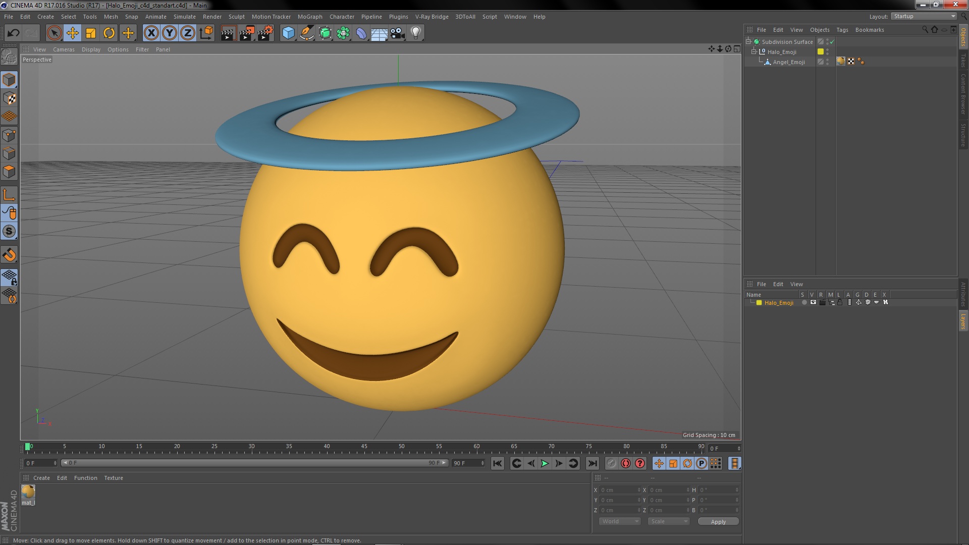 3D model Halo Emoji