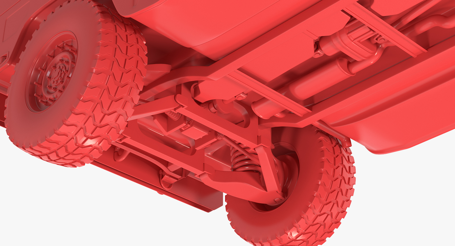 3D Ambulance Car HMMWV m997 Desert