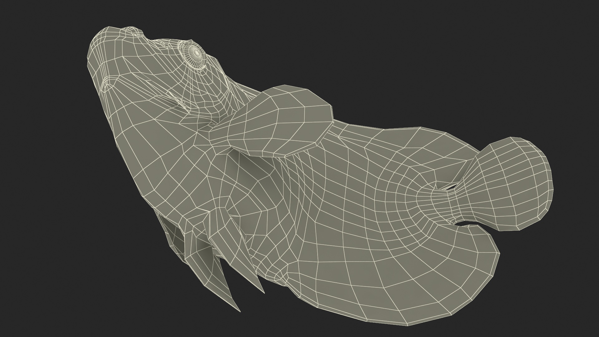 Emperor Angelfish Rigged 3D model