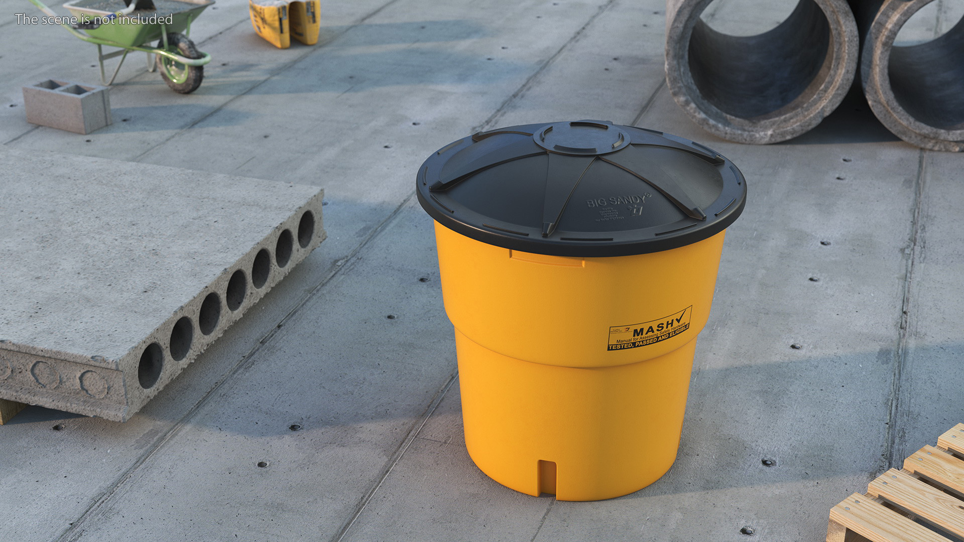 3D model Internal Sand Barrel