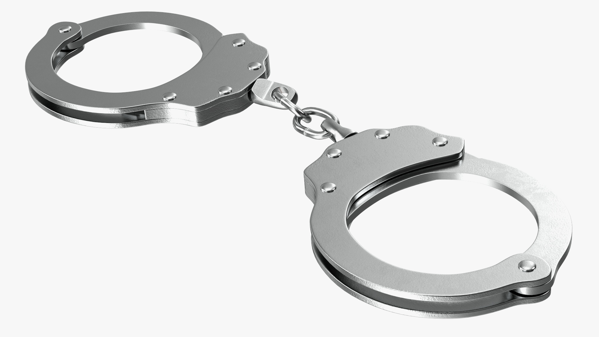 3D Man Hands with Short Chain Handcuffs