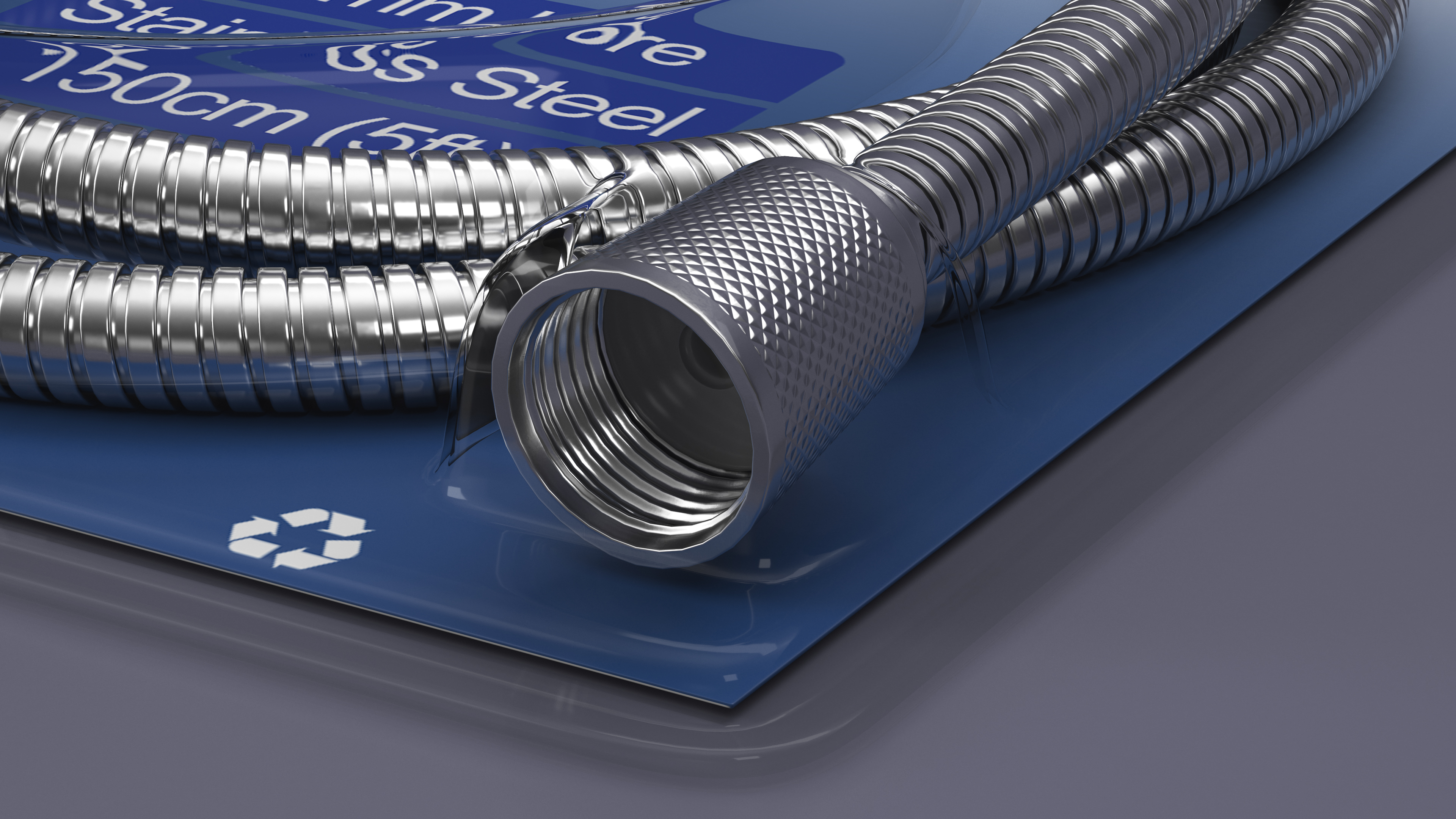 3D model Shower Hose Packed Chrome