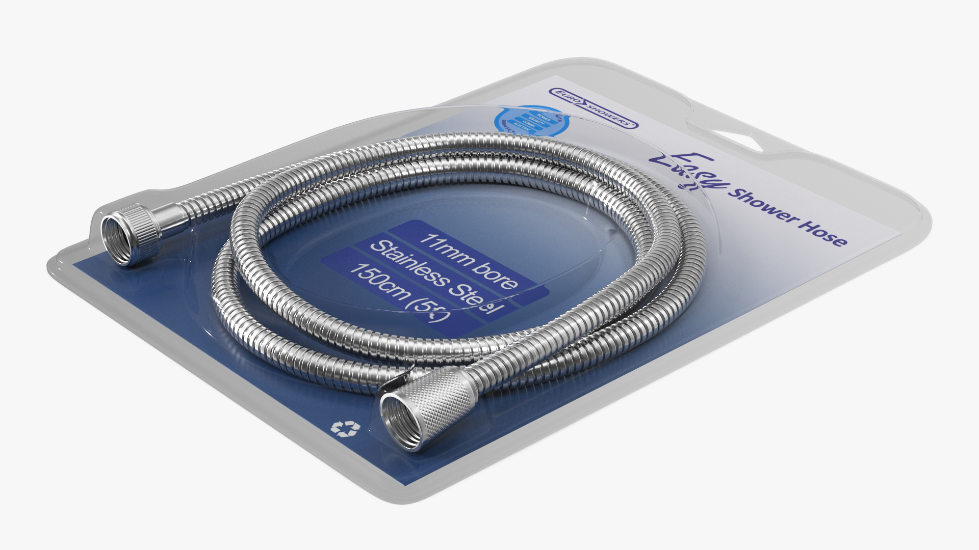 3D model Shower Hose Packed Chrome
